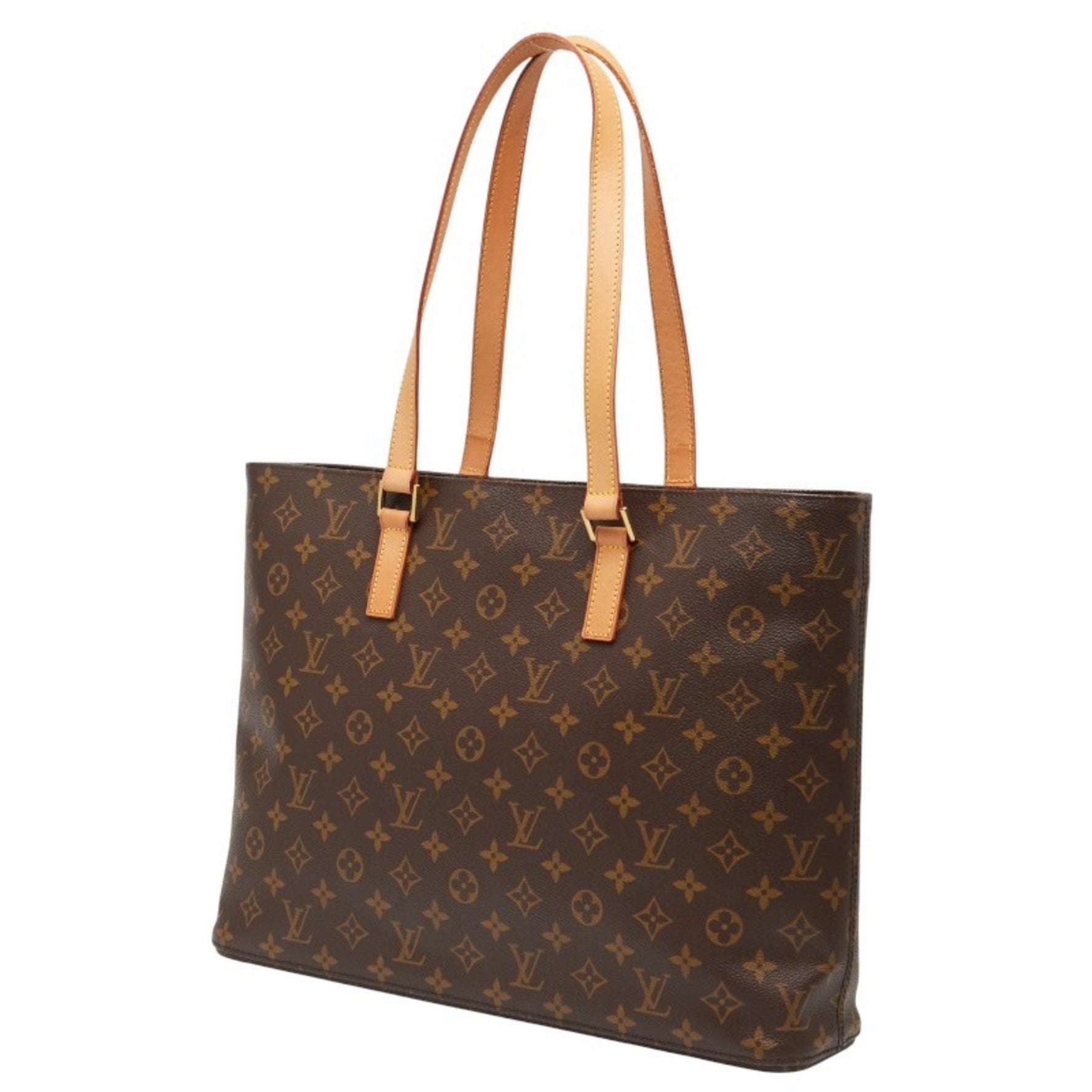 Louis Vuitton Monogram Luco Tote Bag Shoulder Brown Leather LOUIS VUITTON