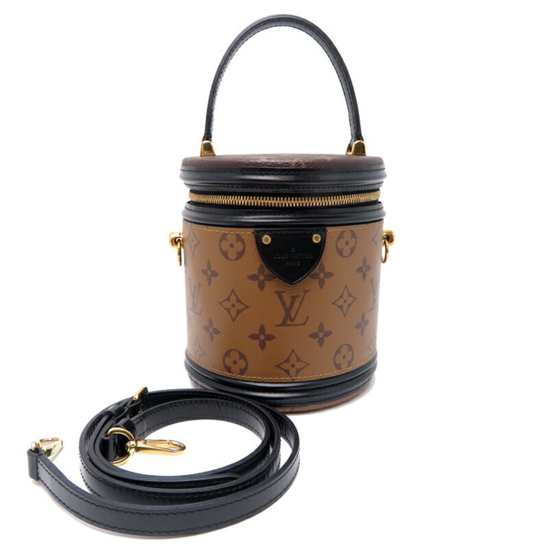 Louis Vuitton Cannes Handbag Monogram Reverse Brown