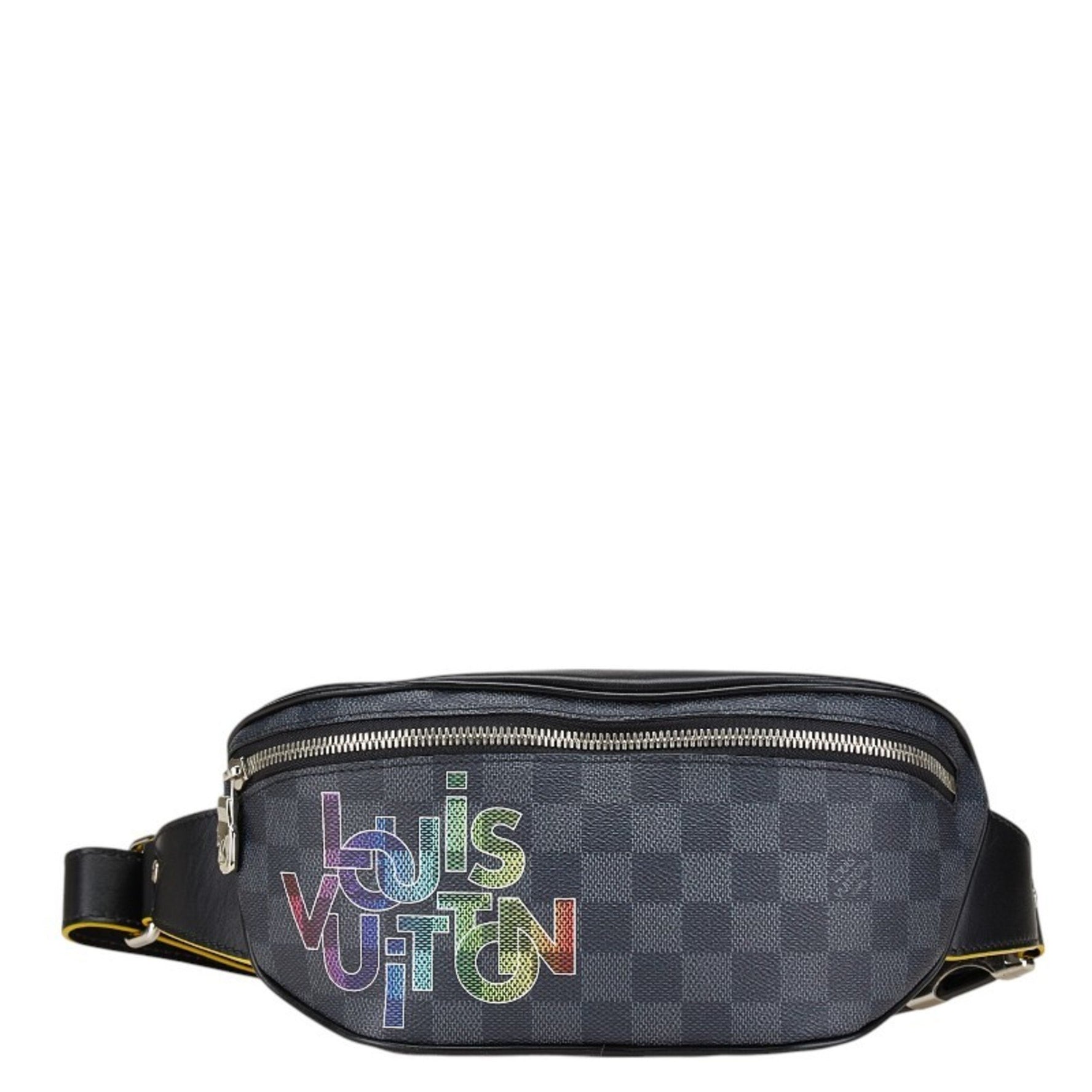 Louis Vuitton Damier Graphite Link Bum Bag Waist Body PVC Leather