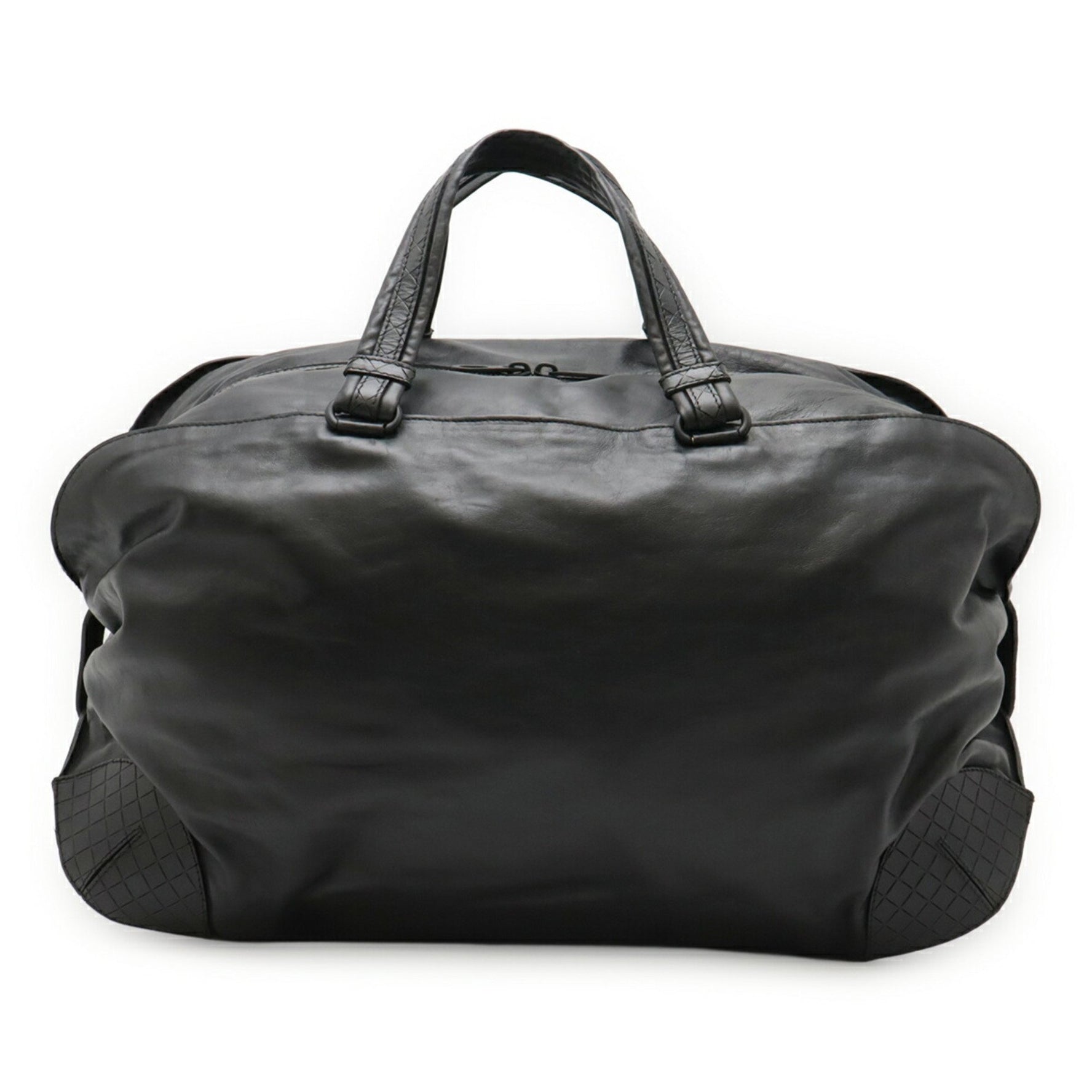 BOTTEGA VENETA Intrecciato Boston Bag, Travel Leather