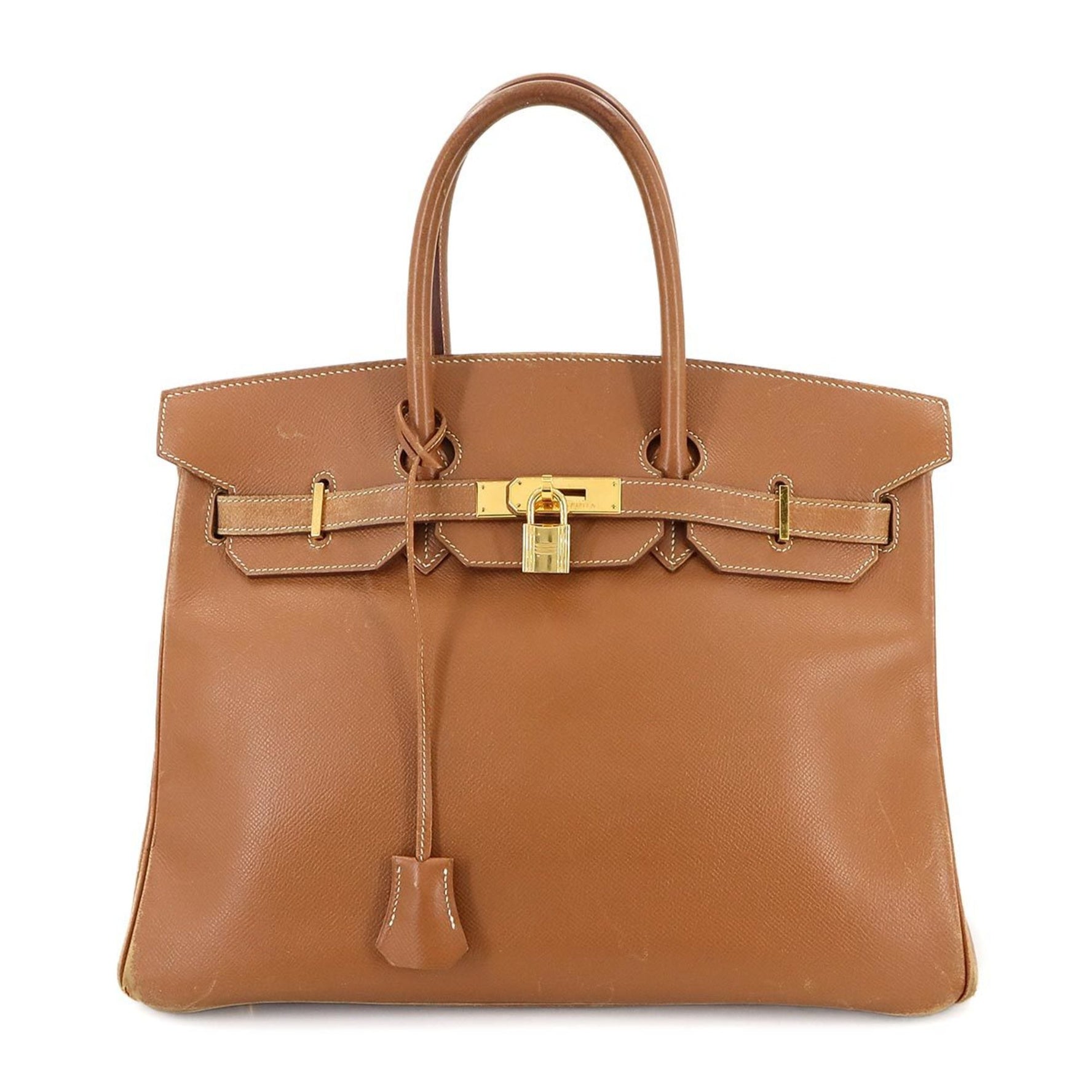 Hermes Hermès Birkin 35 Handbag, Couchvel Epsom, Gold, D Stamp, Gold Hardware,