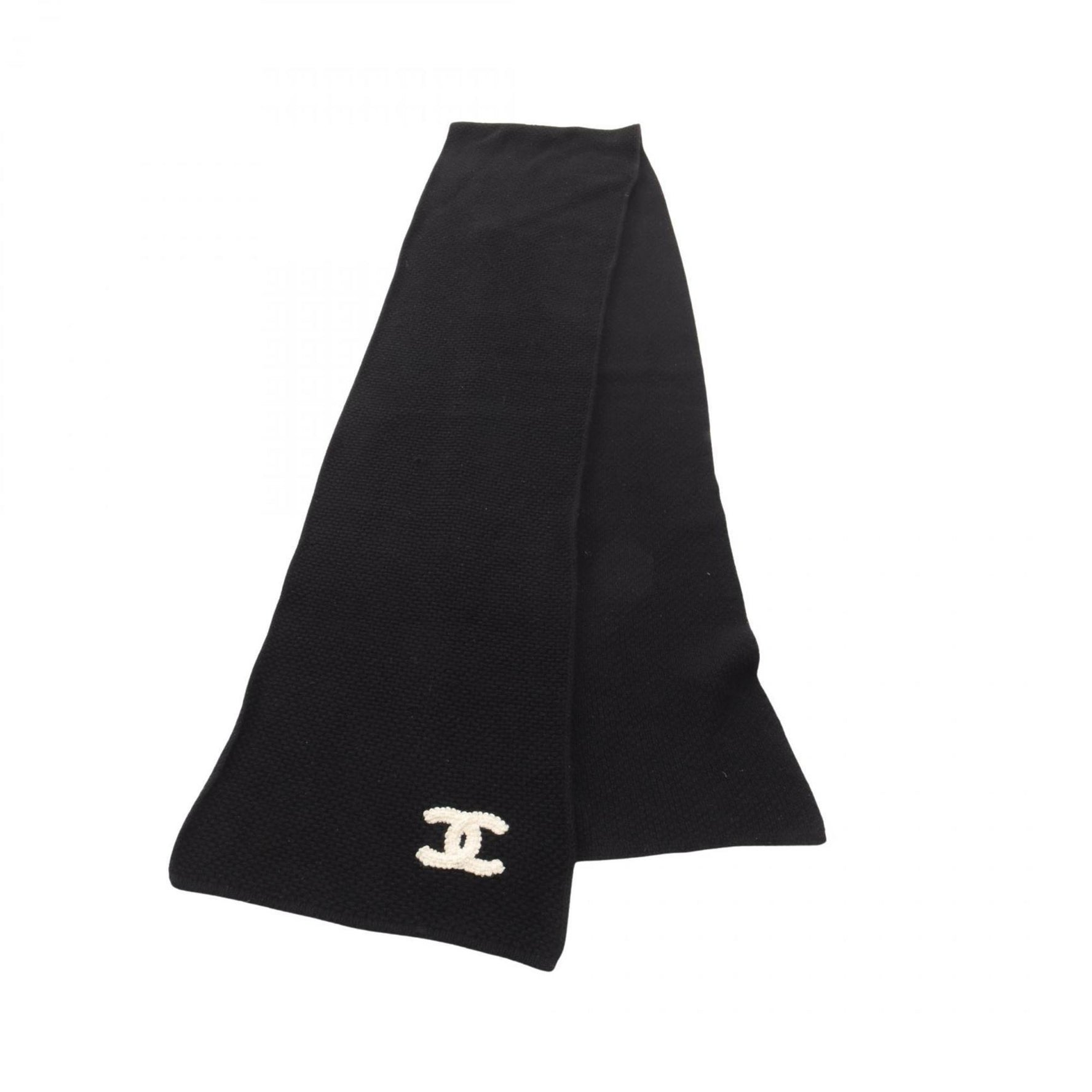 CHANEL Coco Mark Scarf Clothing Cashmere