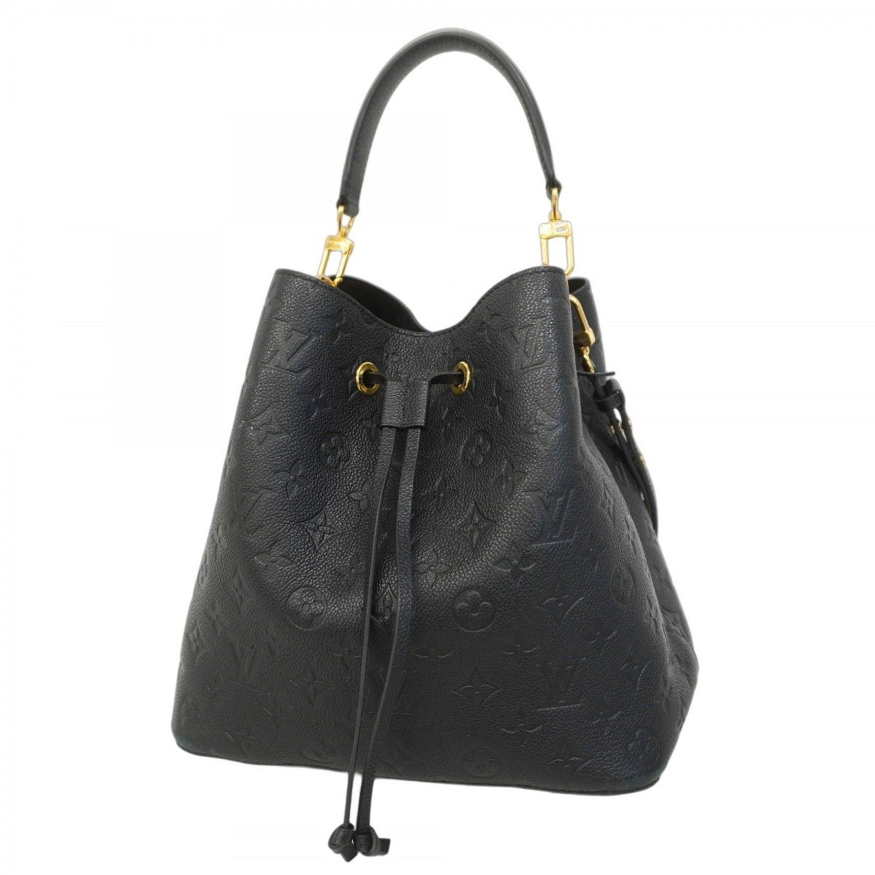 Louis Vuitton Monogram Empreinte NeoNoe MM Shoulder Bag M45256 Noir Women's