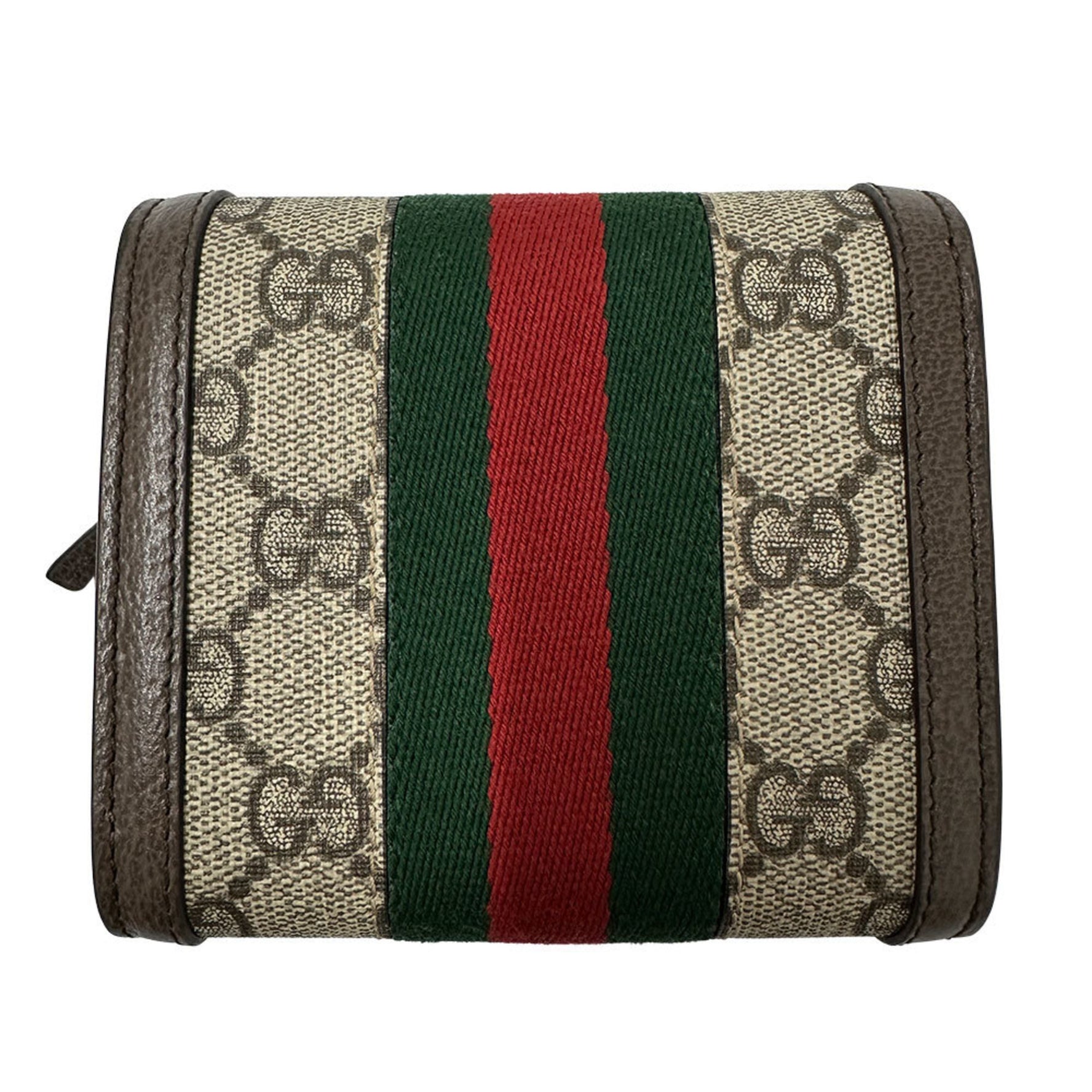 Gucci wallet a simple compact bifold leather in GG Supreme Ophidia Shelly