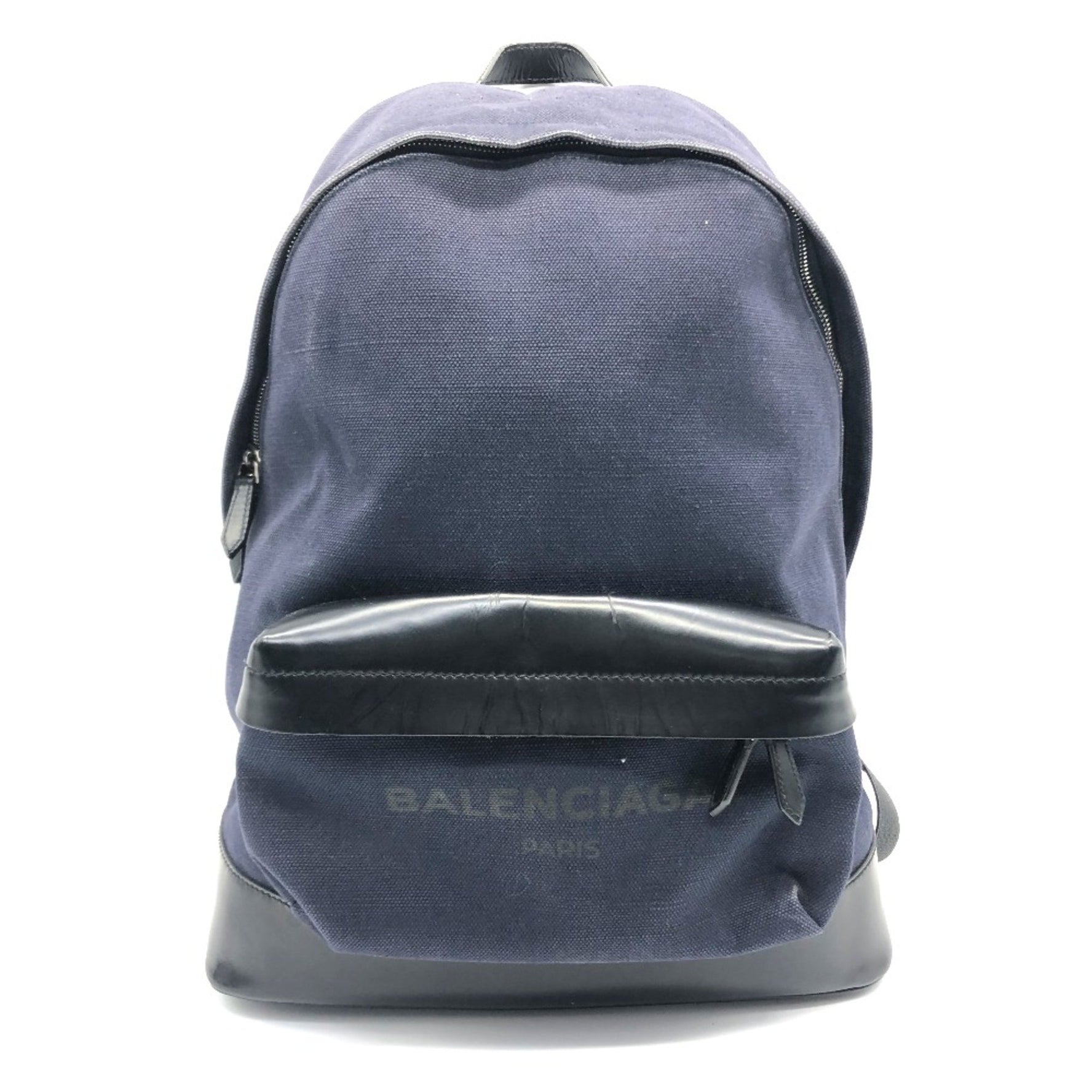 Balenciaga logo Backpack Navy Black