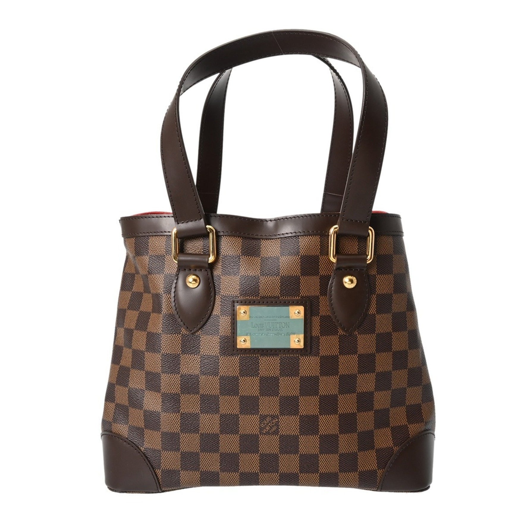 LOUIS VUITTON Damier Hampstead PM Canvas Handbag