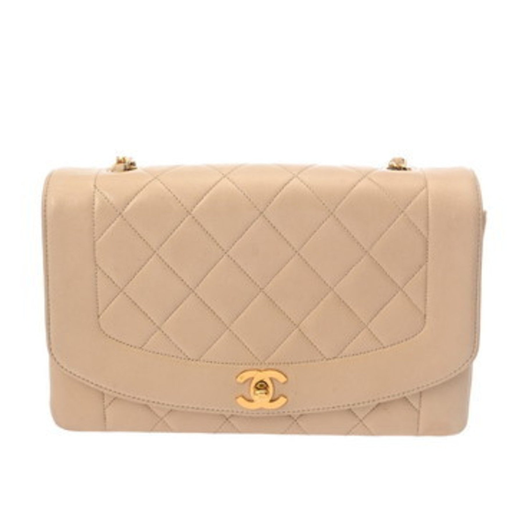 CHANEL Matelasse Diana Chain Shoulder Bag, Lambskin Bag