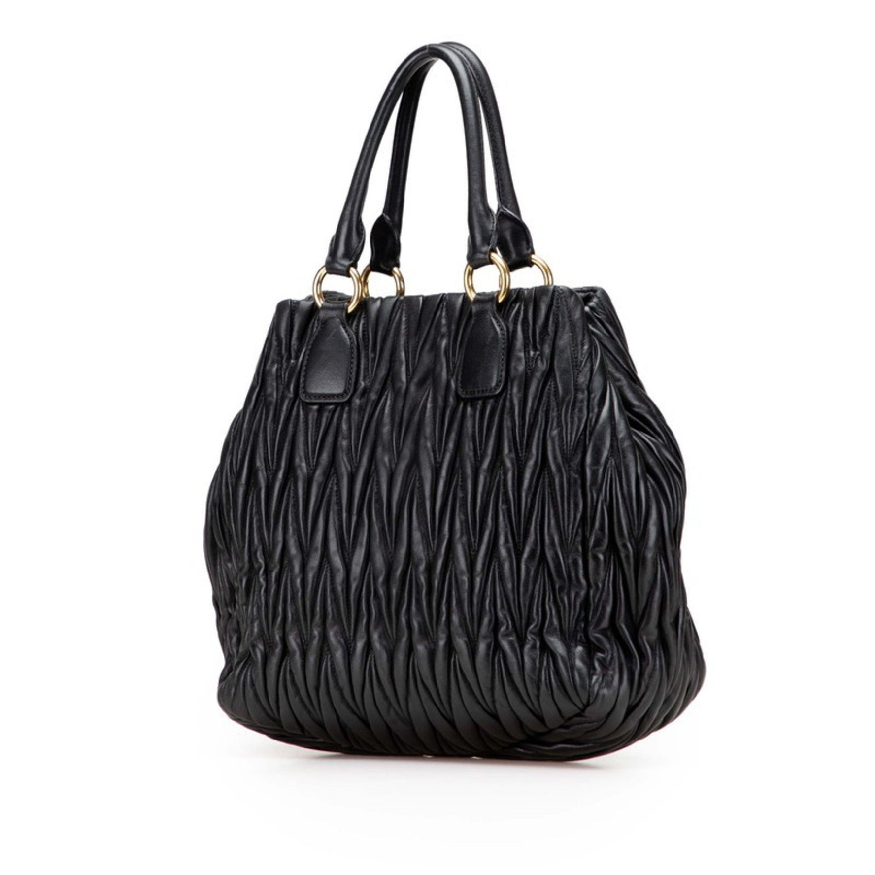 Miu Miu Miu Matelasse Tote Bag/Shoulder Bag, Leather, MIUMIU