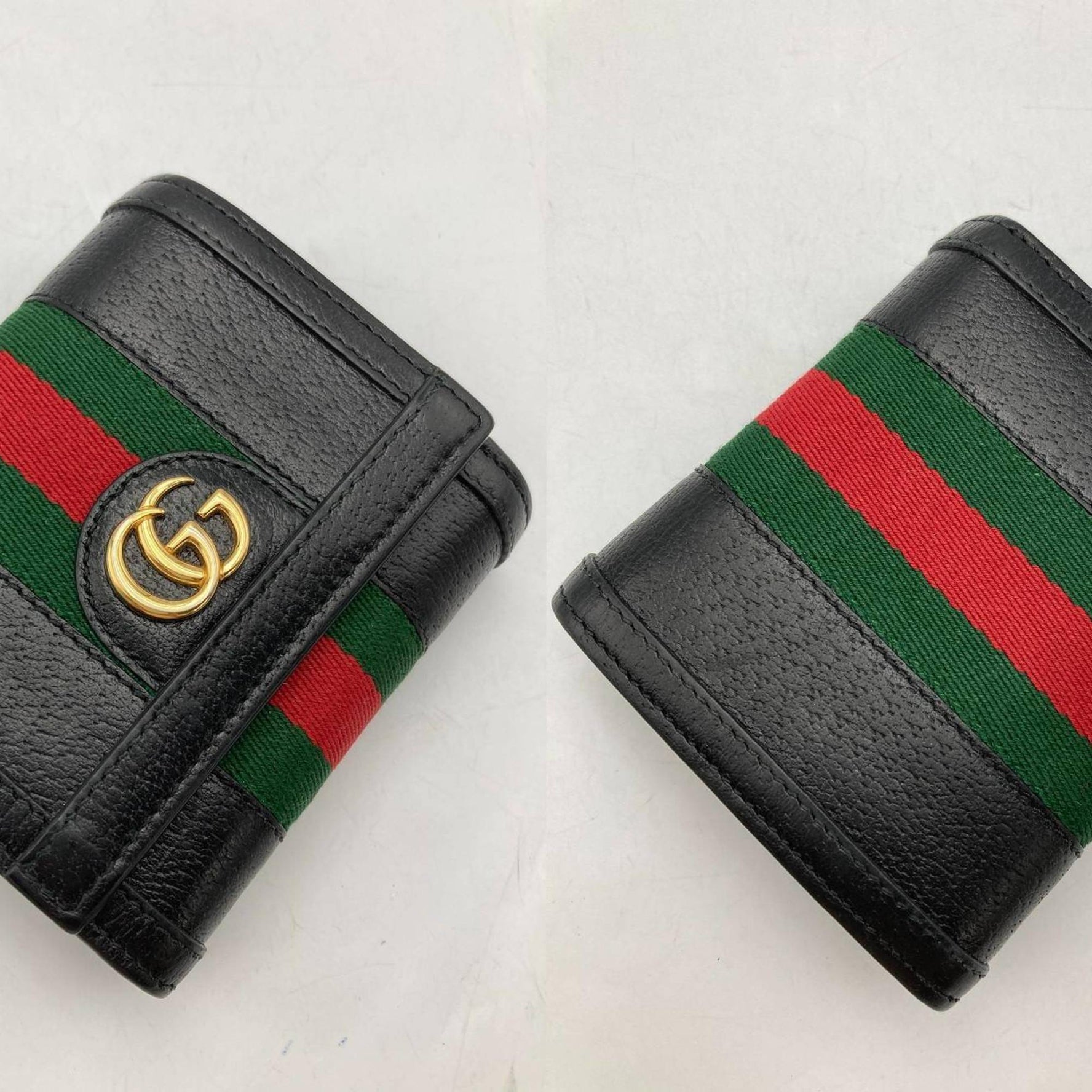 GUCCI Ophidia GG Sherry Line Bifold Wallet