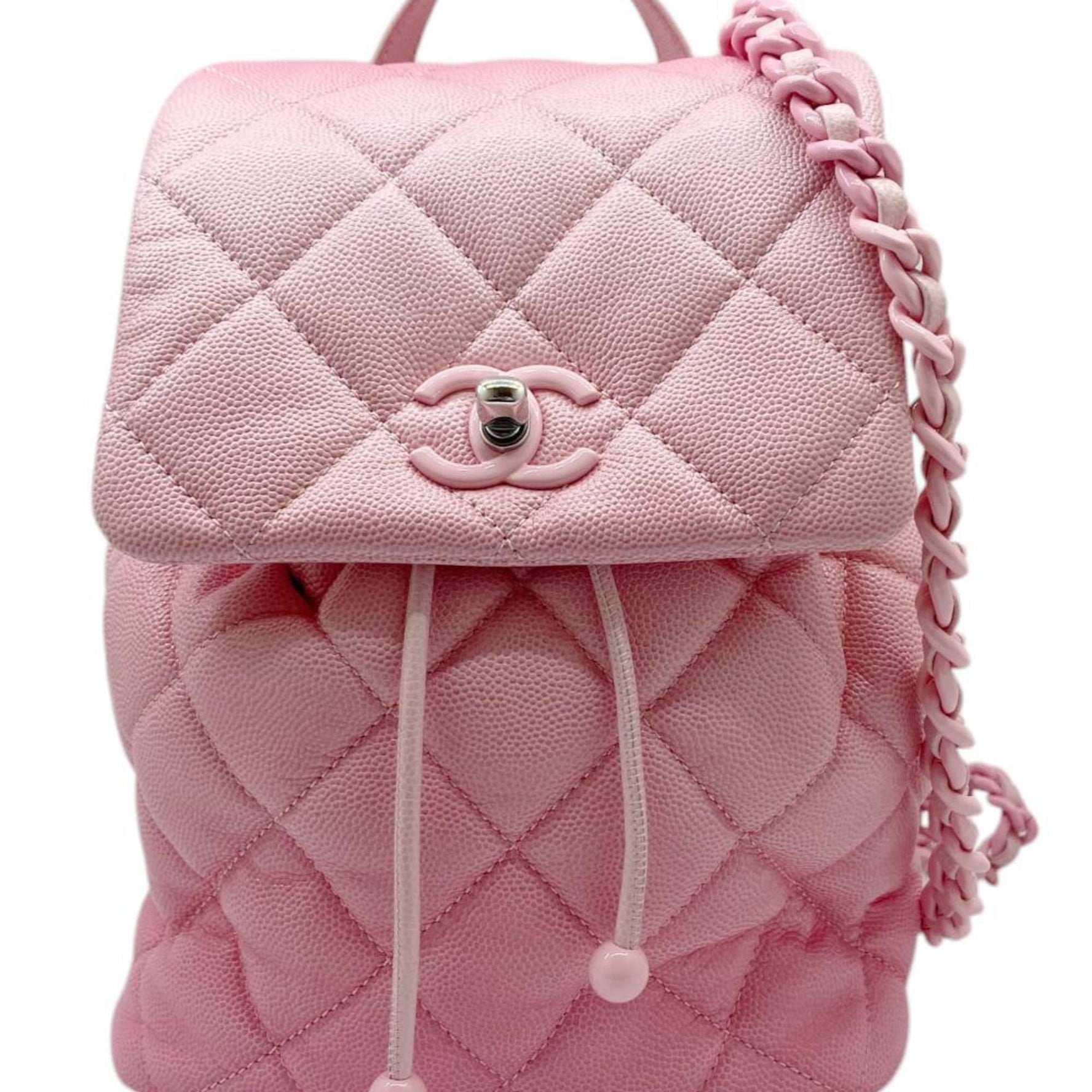 CHANEL Chanel Matelasse Plastic Chain Backpack Caviar Skin Pink Gradient Random Plate Women's