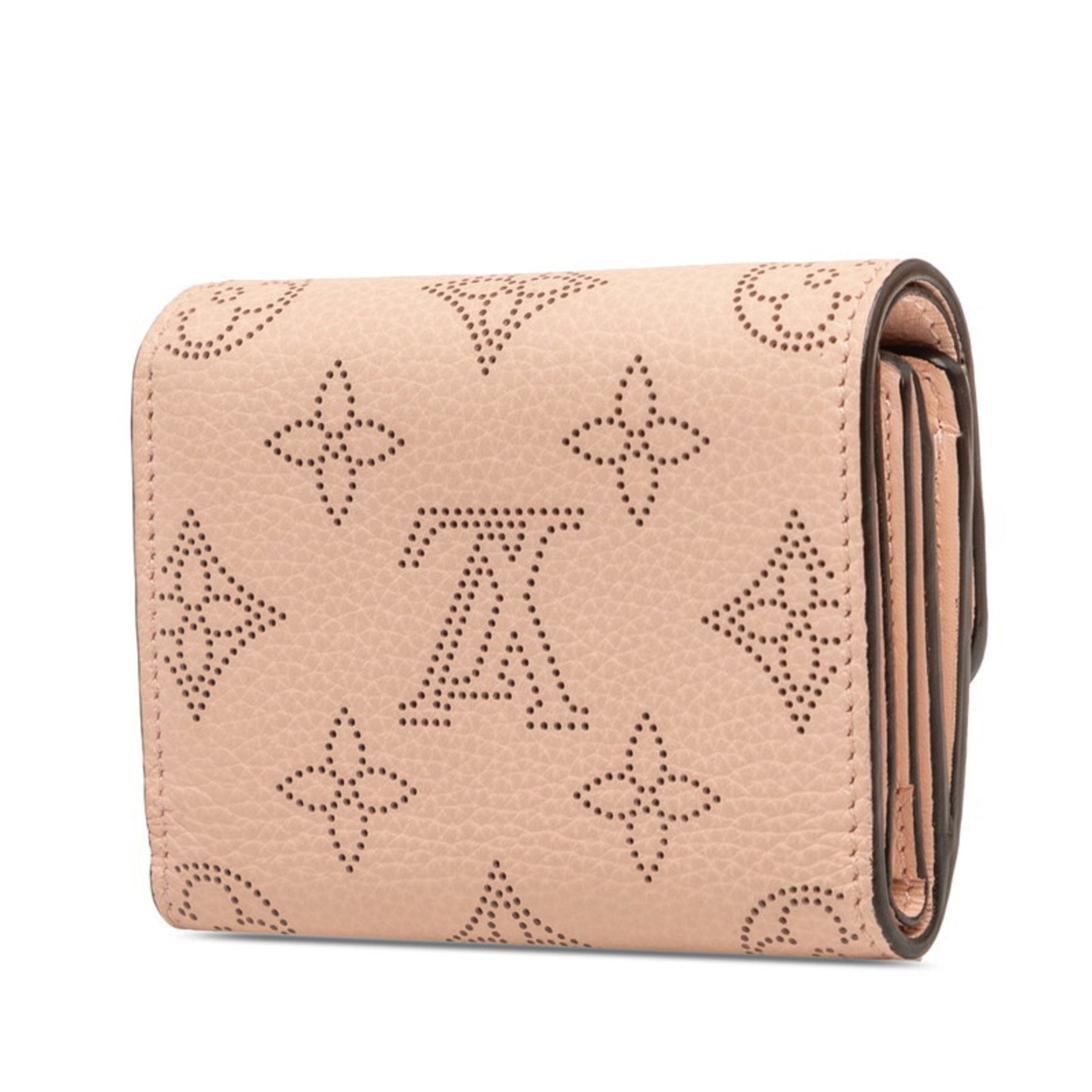 Louis Vuitton Monogram Mahina Portefeuille Iris XS Tri-fold Wallet Magnolia Pink Leather LOUIS VUITTON