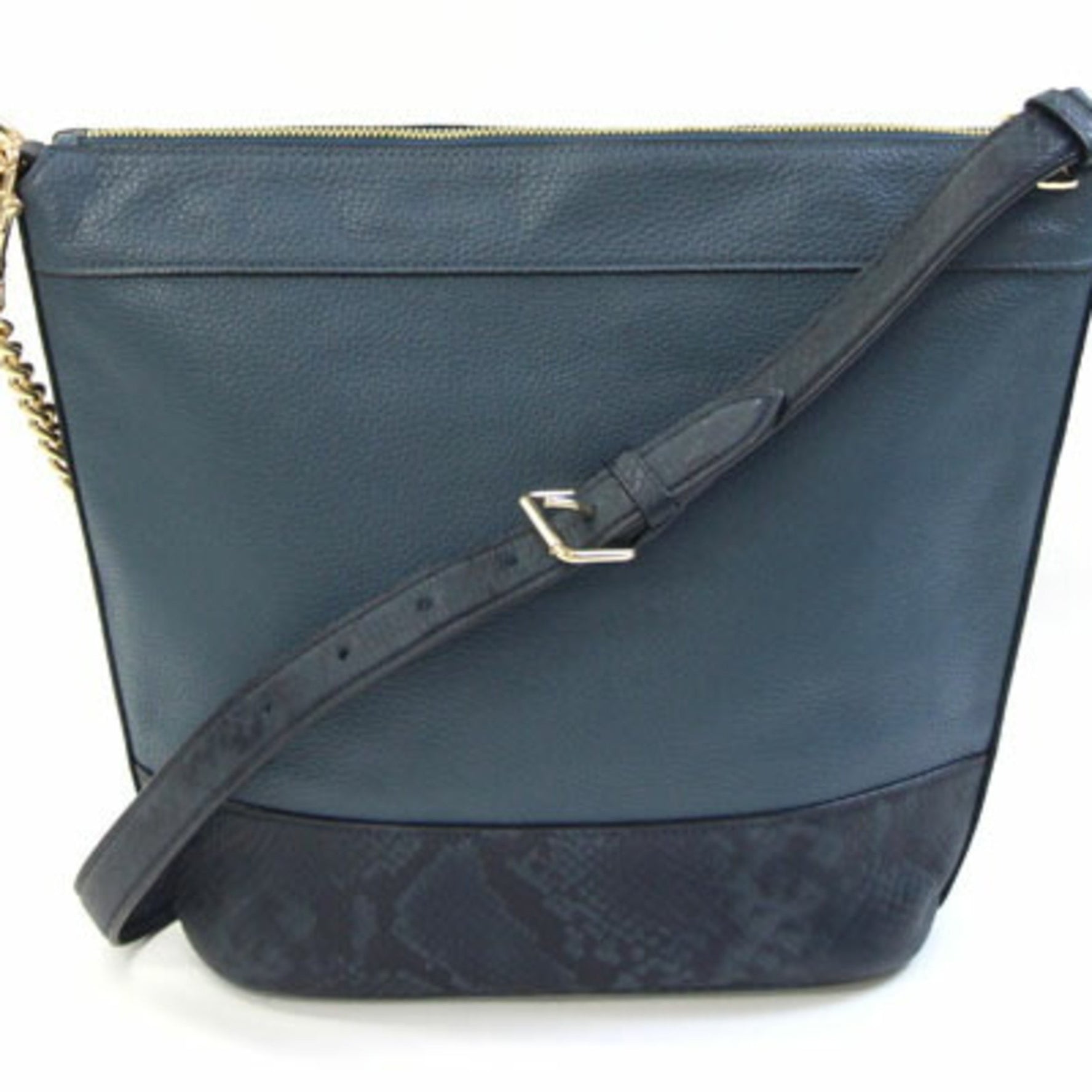 Coach Shoulder Bag Leather Chain
