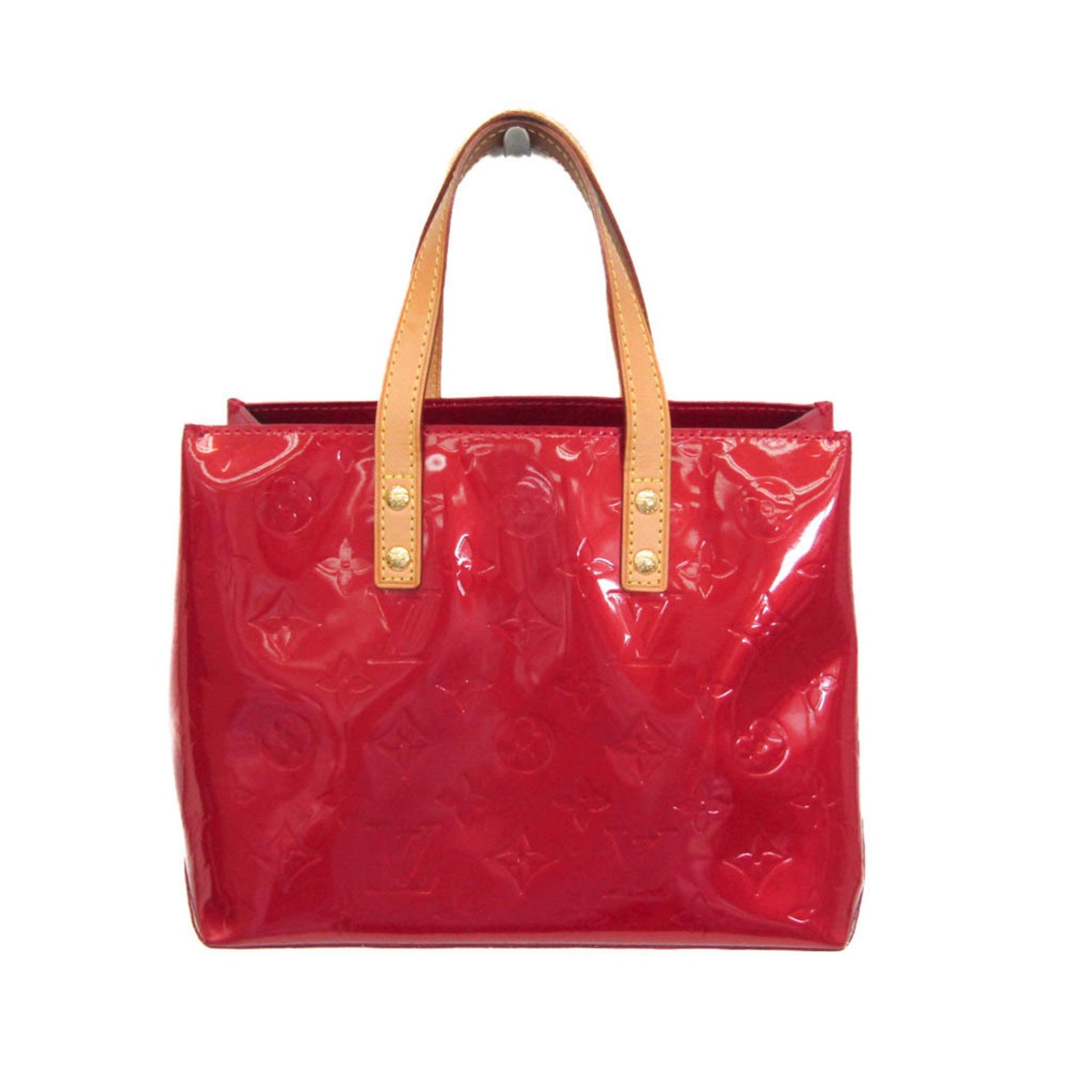 Louis Vuitton Monogram Vernis Reade PM Handbag Pomme D'amour