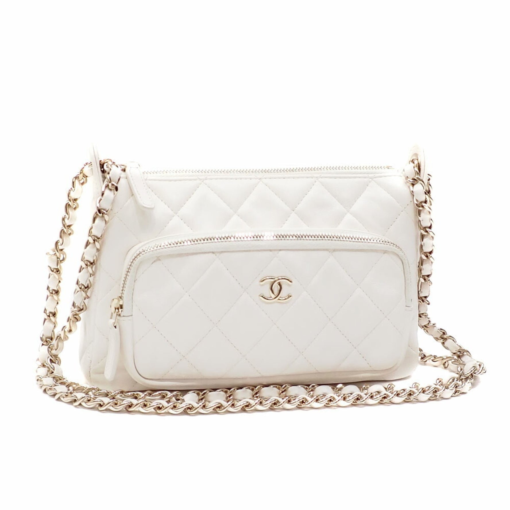 Chanel Chain Shoulder Bag, Lambskin, Coco Mark