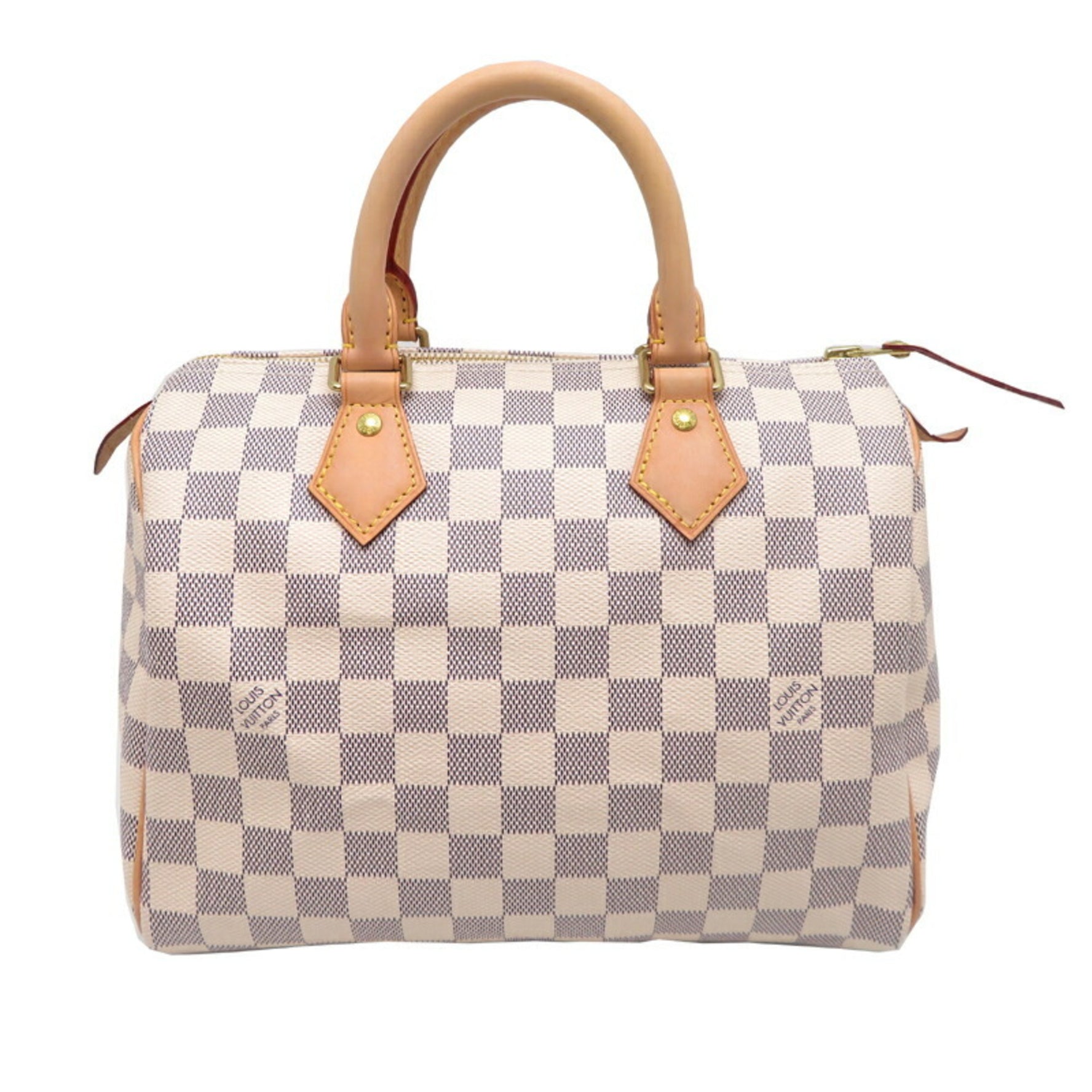 Louis Vuitton Speedy 25 Women's Boston Bag Damier Azur White