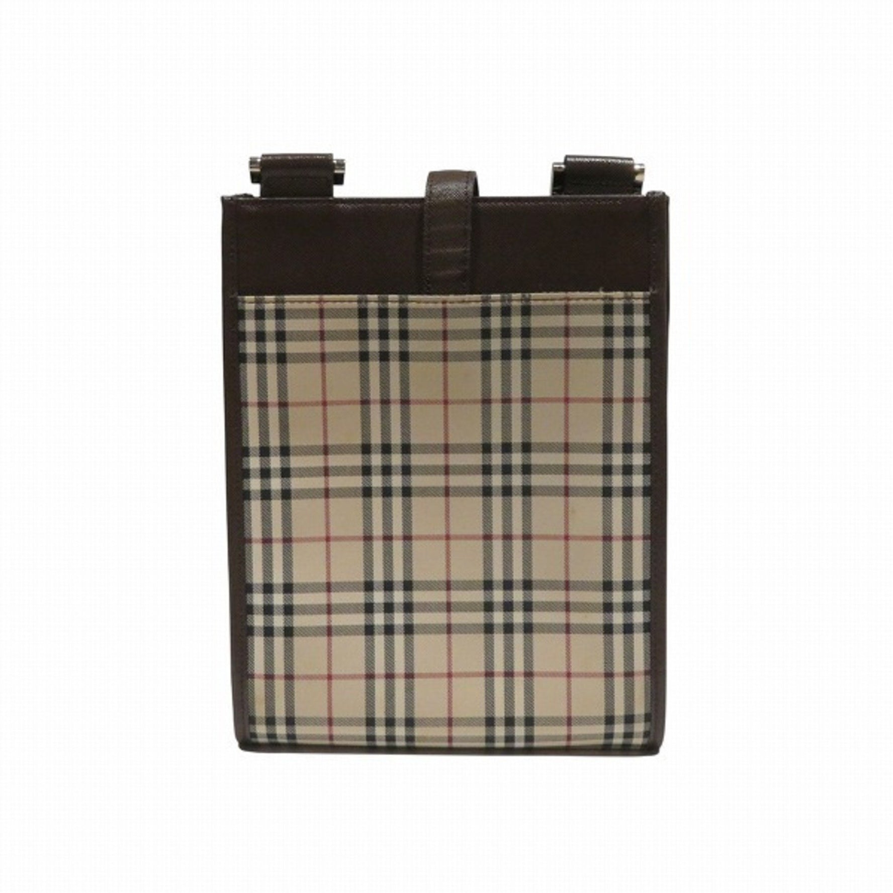 Burberry Nova Check Beige/Brown Canvas/Leather Shoulder Bag for Men and Women