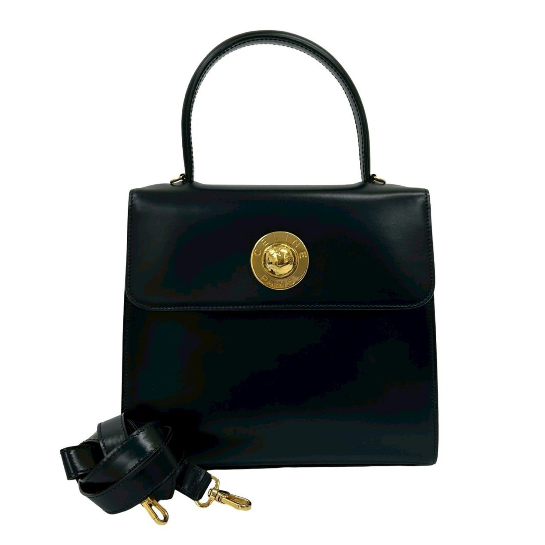 CELINE Star Ball Leather Handbag/Shoulder Bag