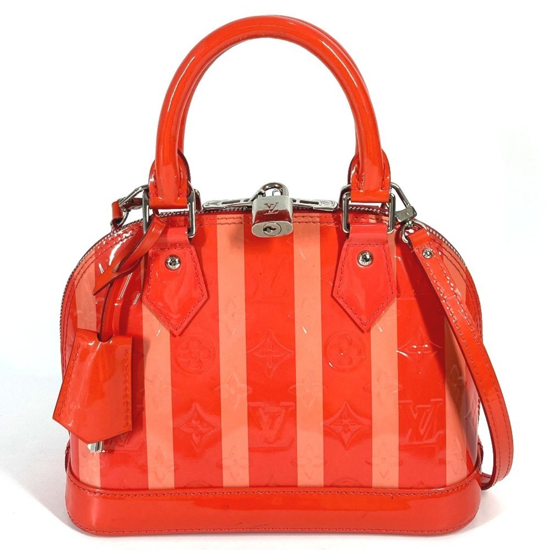 LOUIS VUITTON Monogram Vernis Rayeur Alma BB Bag, Shoulder Bag/Handbag, Vernis, Poppy Petal Pink