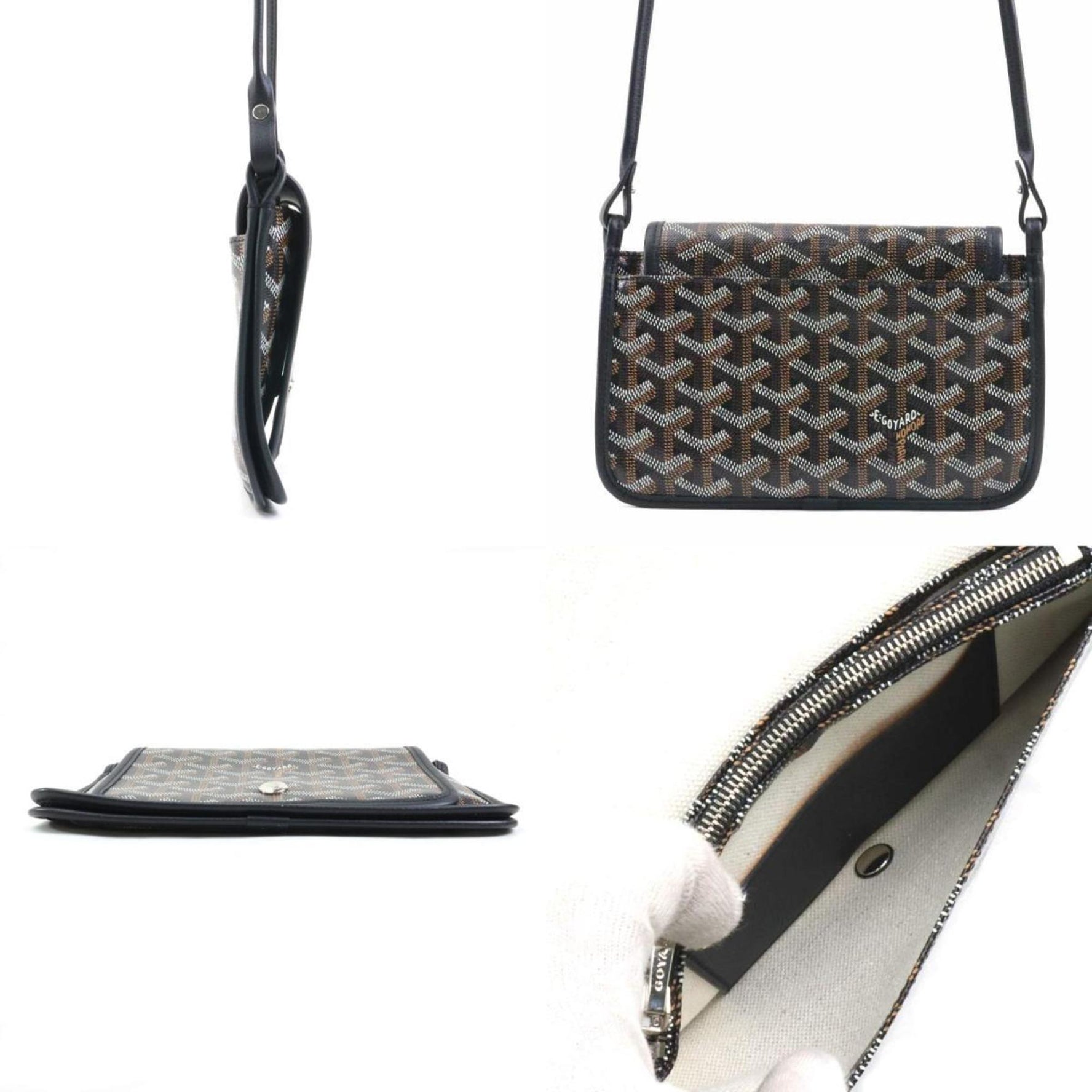 GOYARD Shoulder Bag Plume Coated Canvas