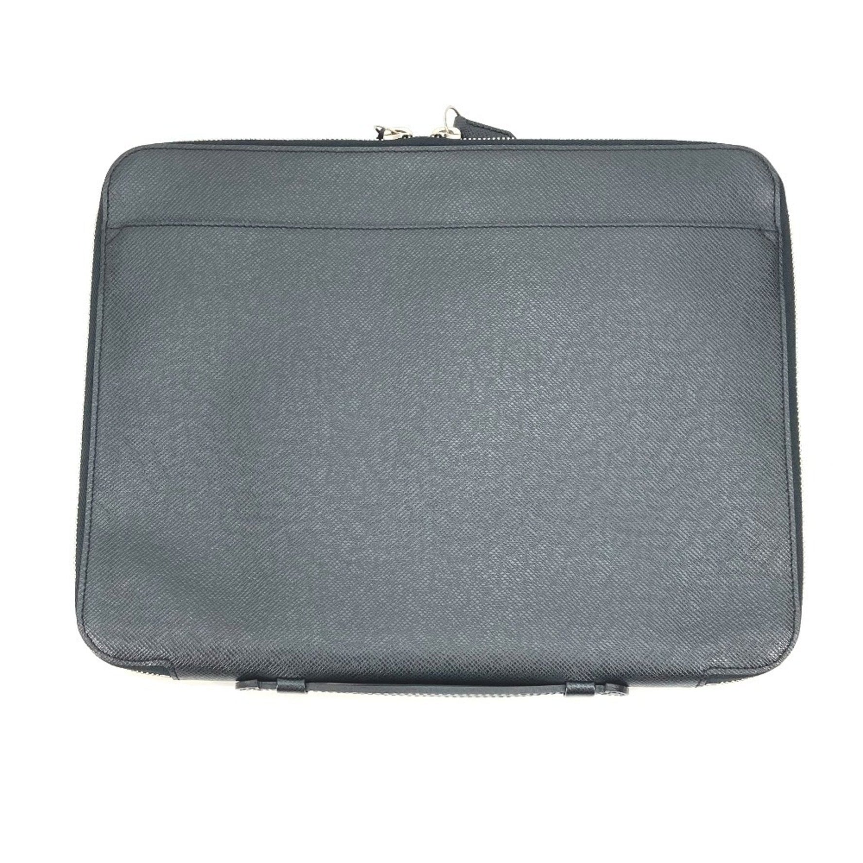 LOUIS VUITTON M32612 Taiga Vladimir Handbag/Business Bag in Leather, Men's, Noir Black