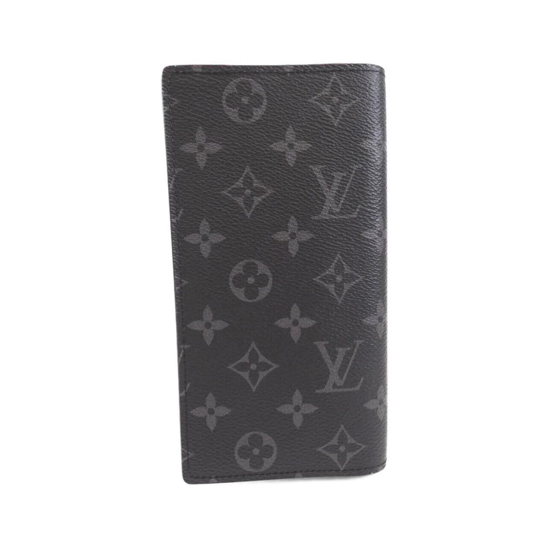 Louis Vuitton Monogram Eclipse Portefeuille Brazza Wallet