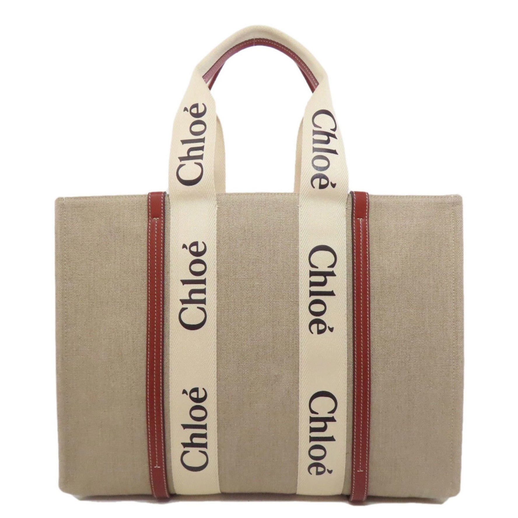 Chloé Chloe Woody Tote Canvas Bag