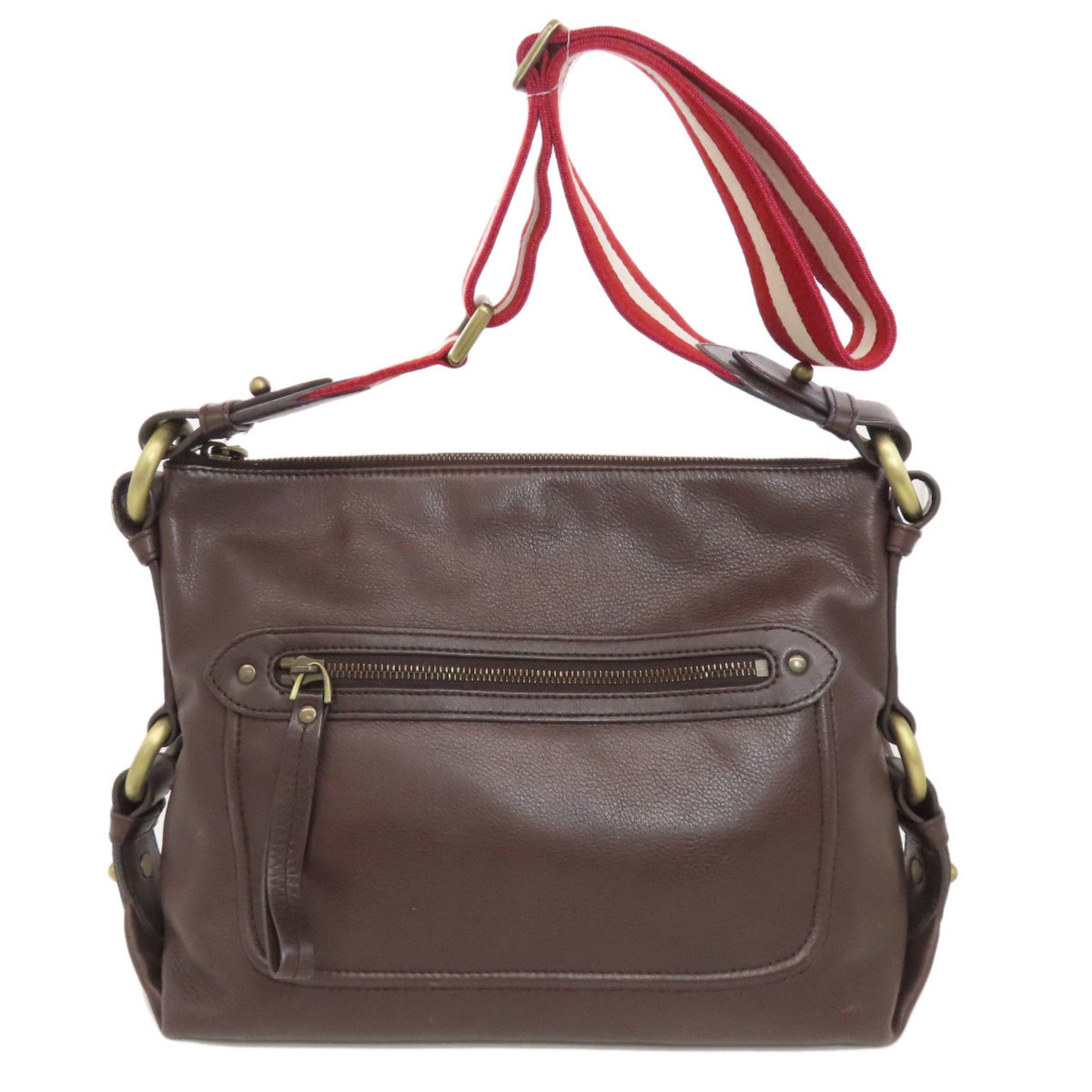 BALLY Design Shoulder Bag Leather