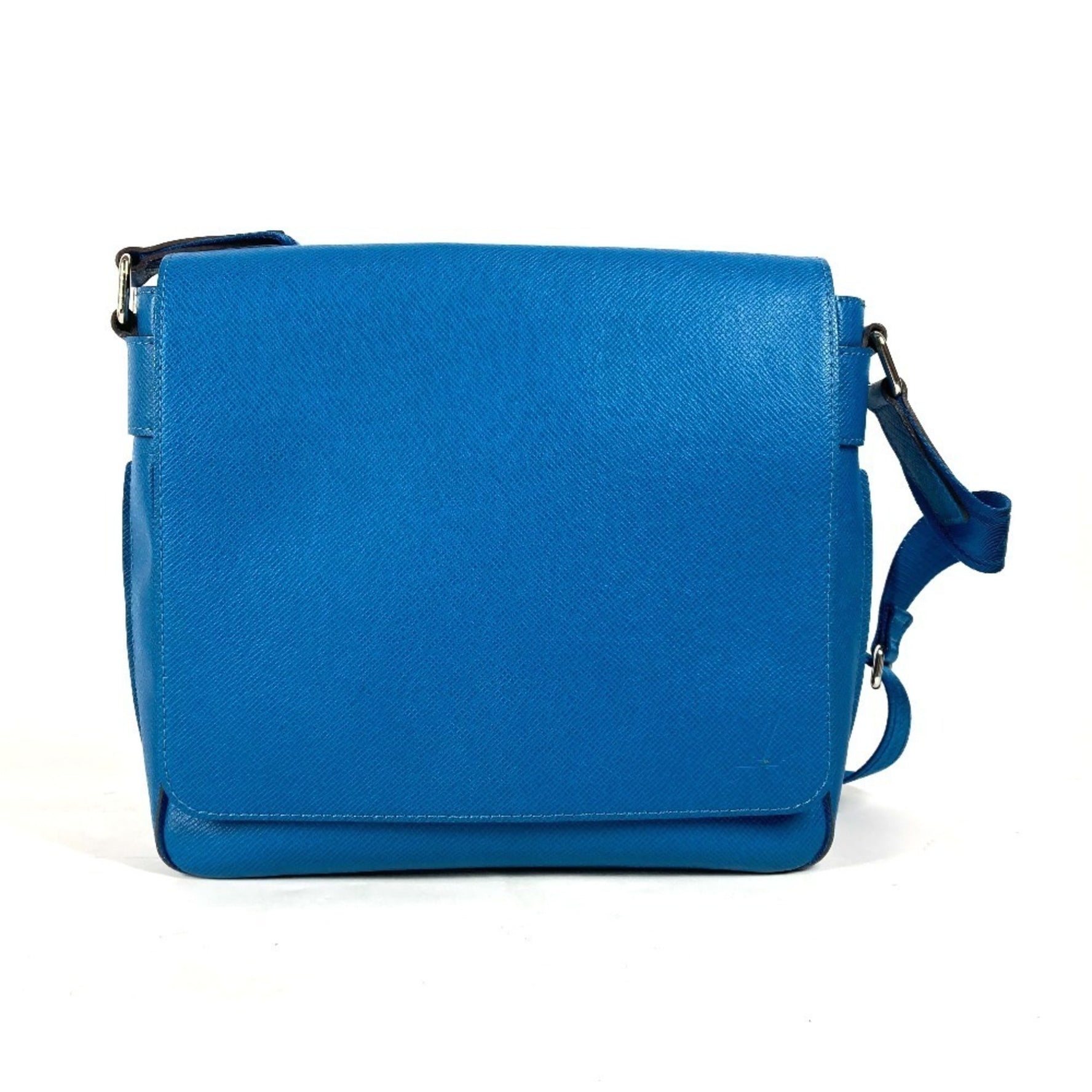 Louis Vuitton Taiga Roman PM Flap Crossbody Messenger Bag Shoulder Leather Men's