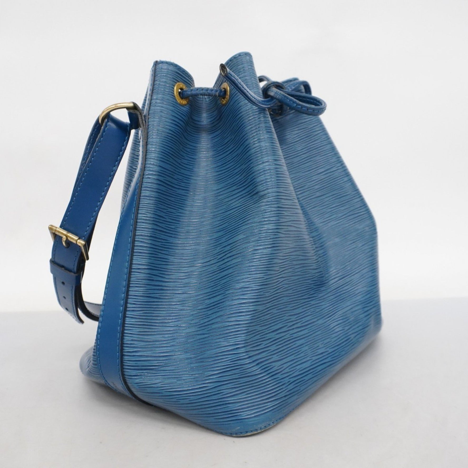 Louis Vuitton Epi Petit Noe Shoulder Bag M44105 Toledo Blue for Women