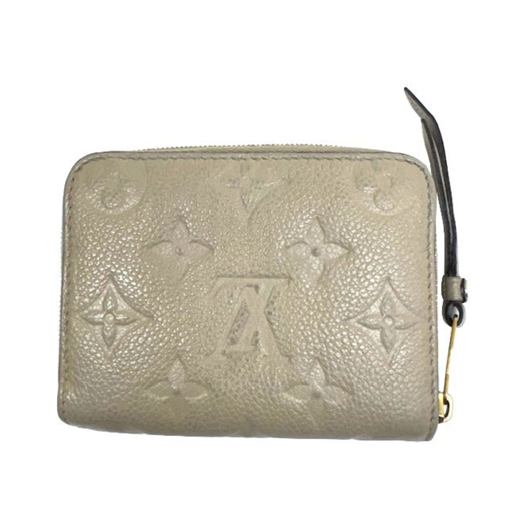 Louis Vuitton LOUIS VUITTON Wallets and coin cases Monogram Empreinte Zippy Coin Purse Beige Greige Tourterelle Men's Women's M68696 TS2114