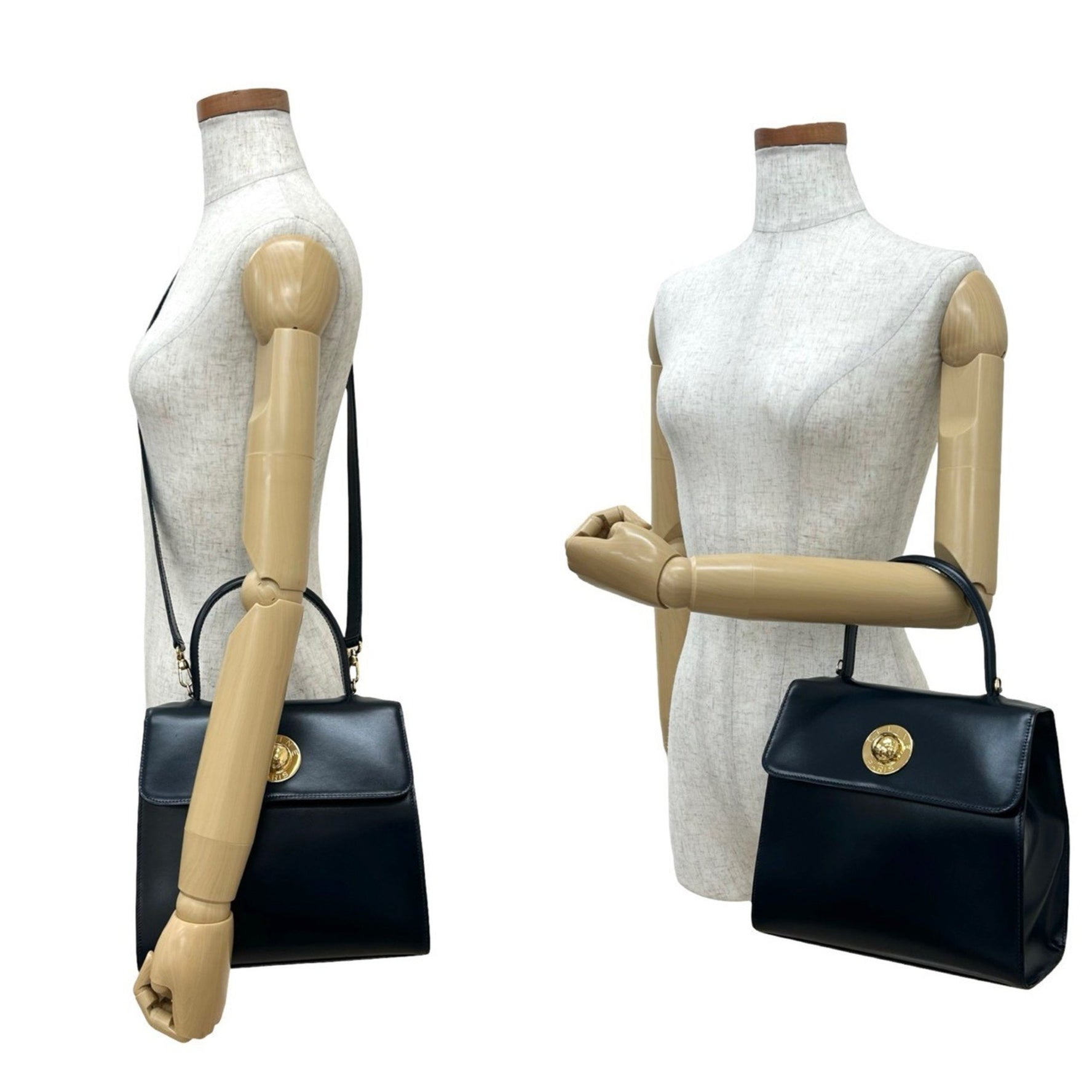 CELINE Star Ball Leather Handbag/Shoulder Bag