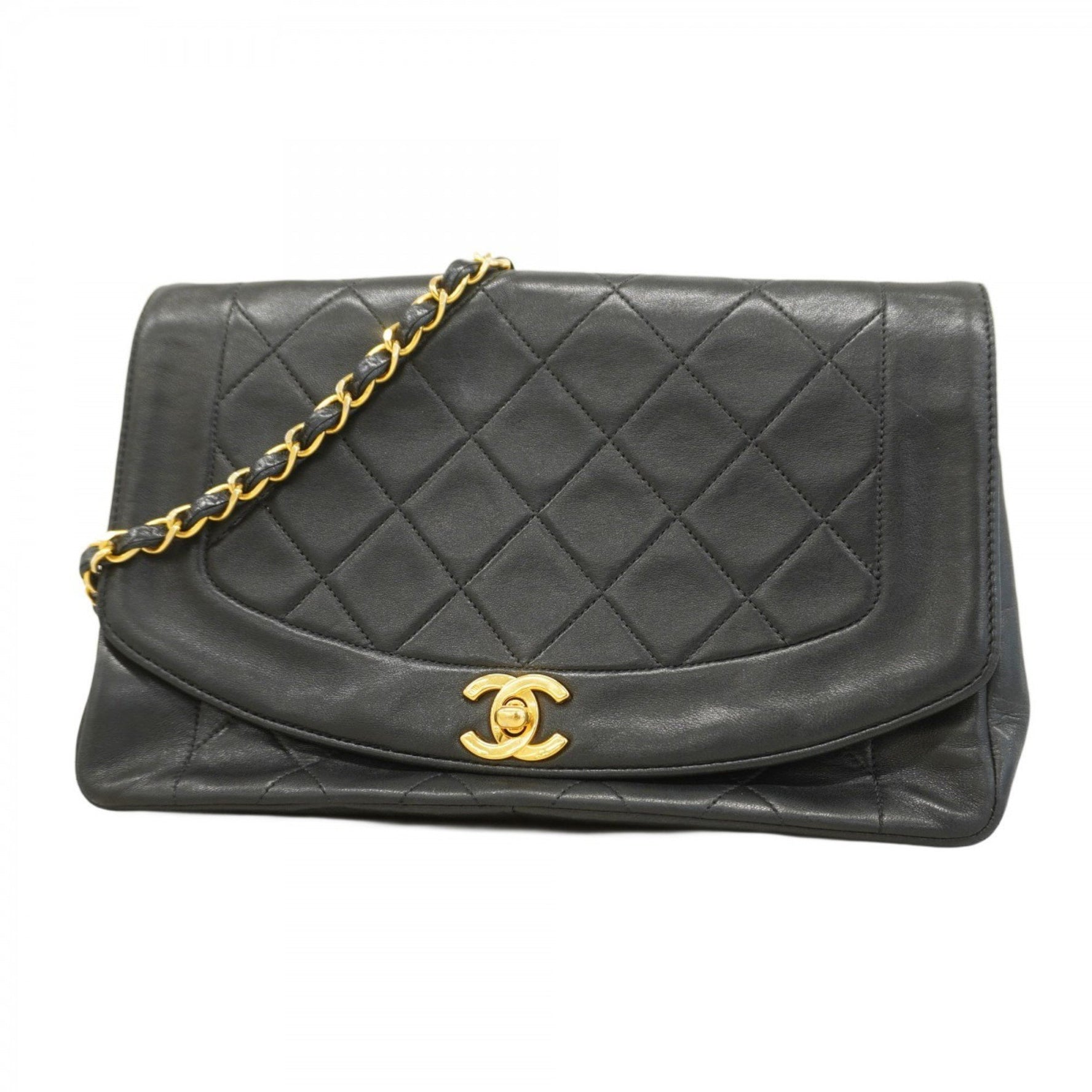 Chanel Diana Shoulder Bag, Chain Lambskin