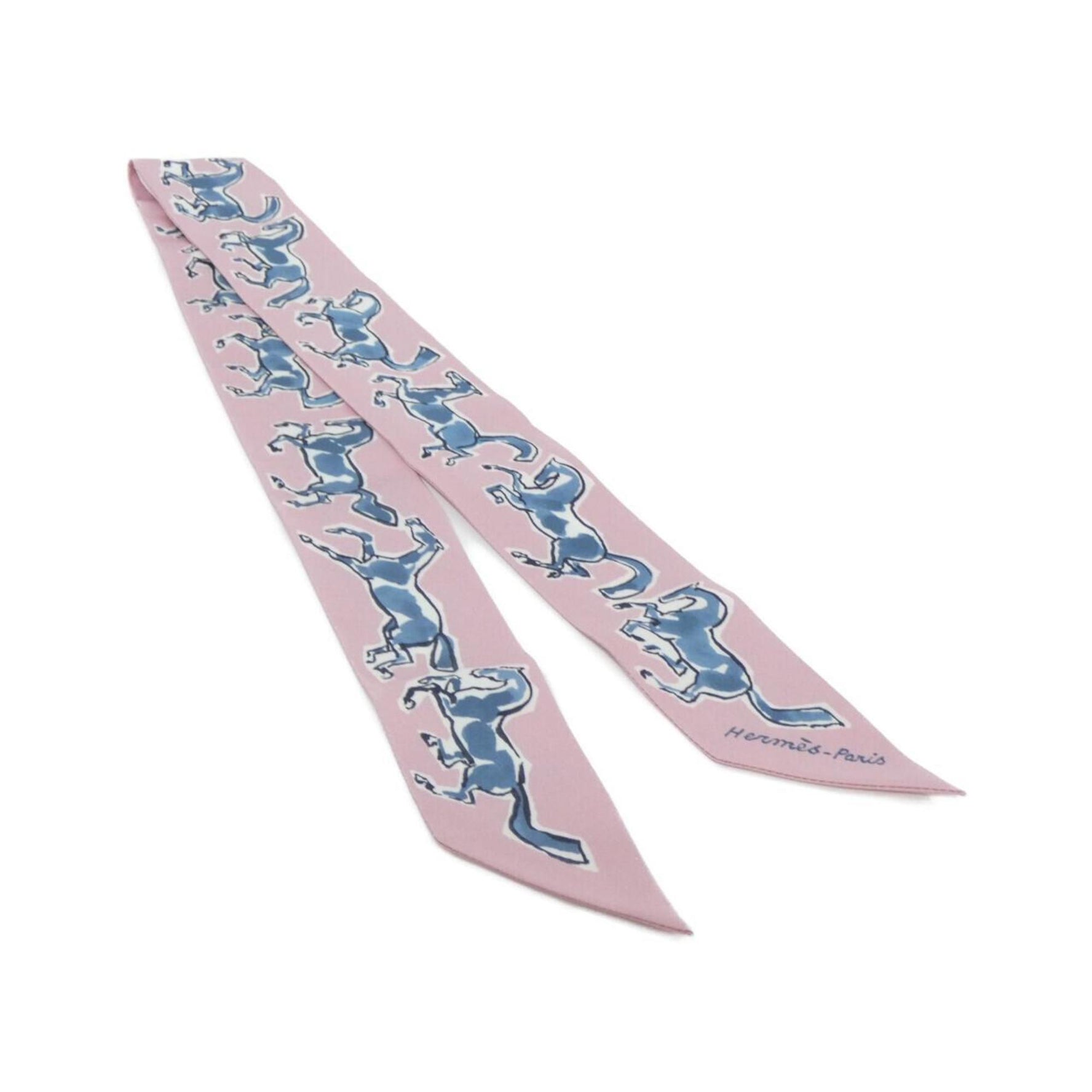 Hermes Hermès CHEVAUX EN LIBERTE Twilly Scarf