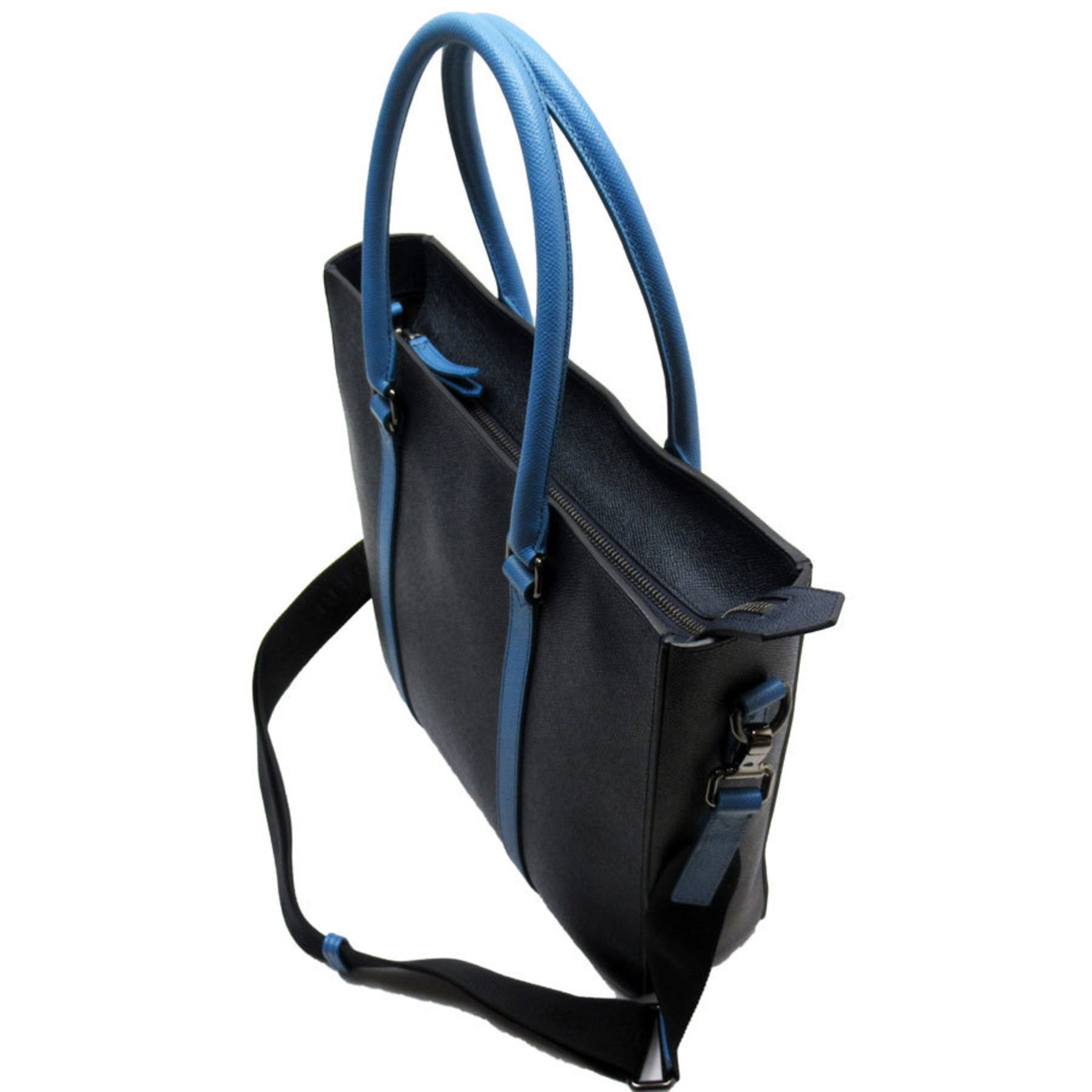 Burberry Handbag Shoulder Bag Leather Navy x Blue Men's Women's t19241a