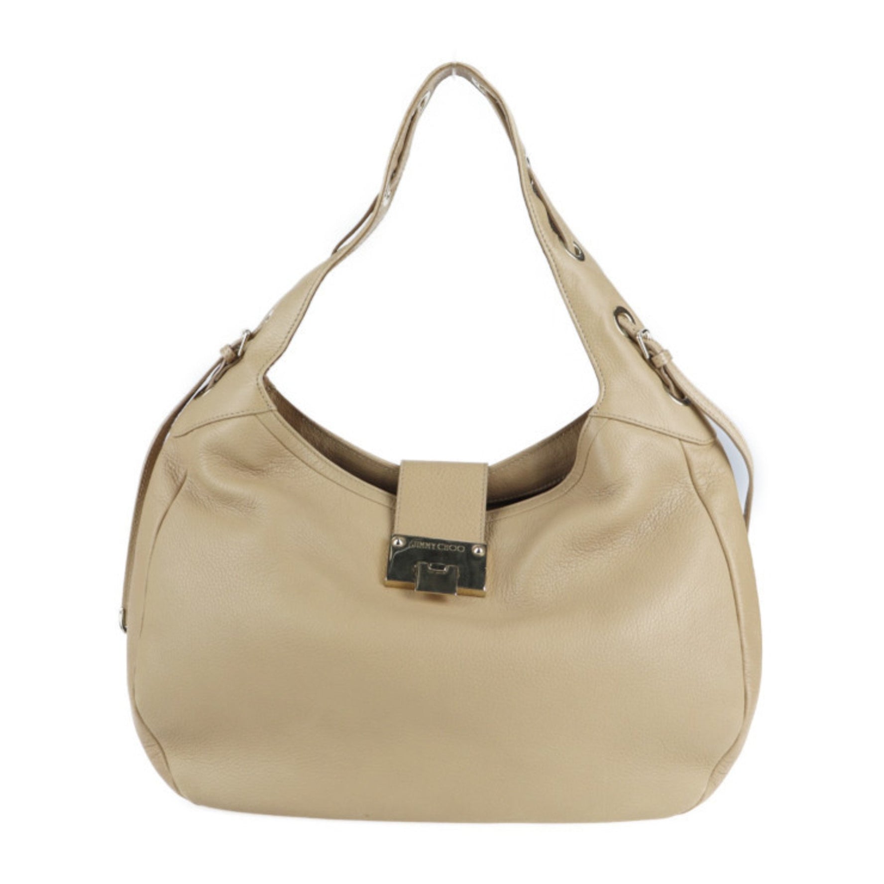 JIMMY CHOO Jimmy Choo Bag Handbag Leather Beige Tote 2123053008377R1