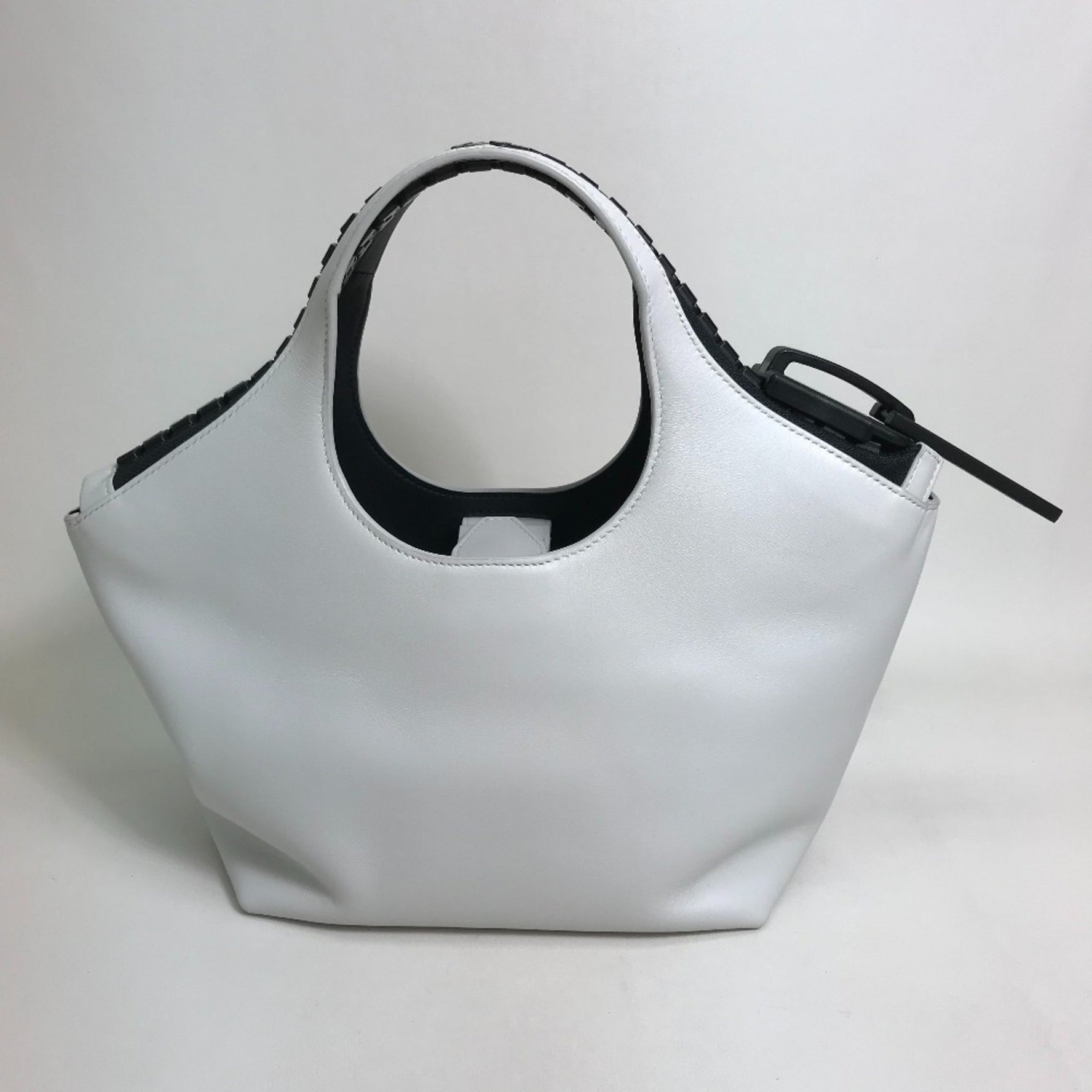 Balenciaga 2WAY Shoulder Bag Hand Bag White/Black