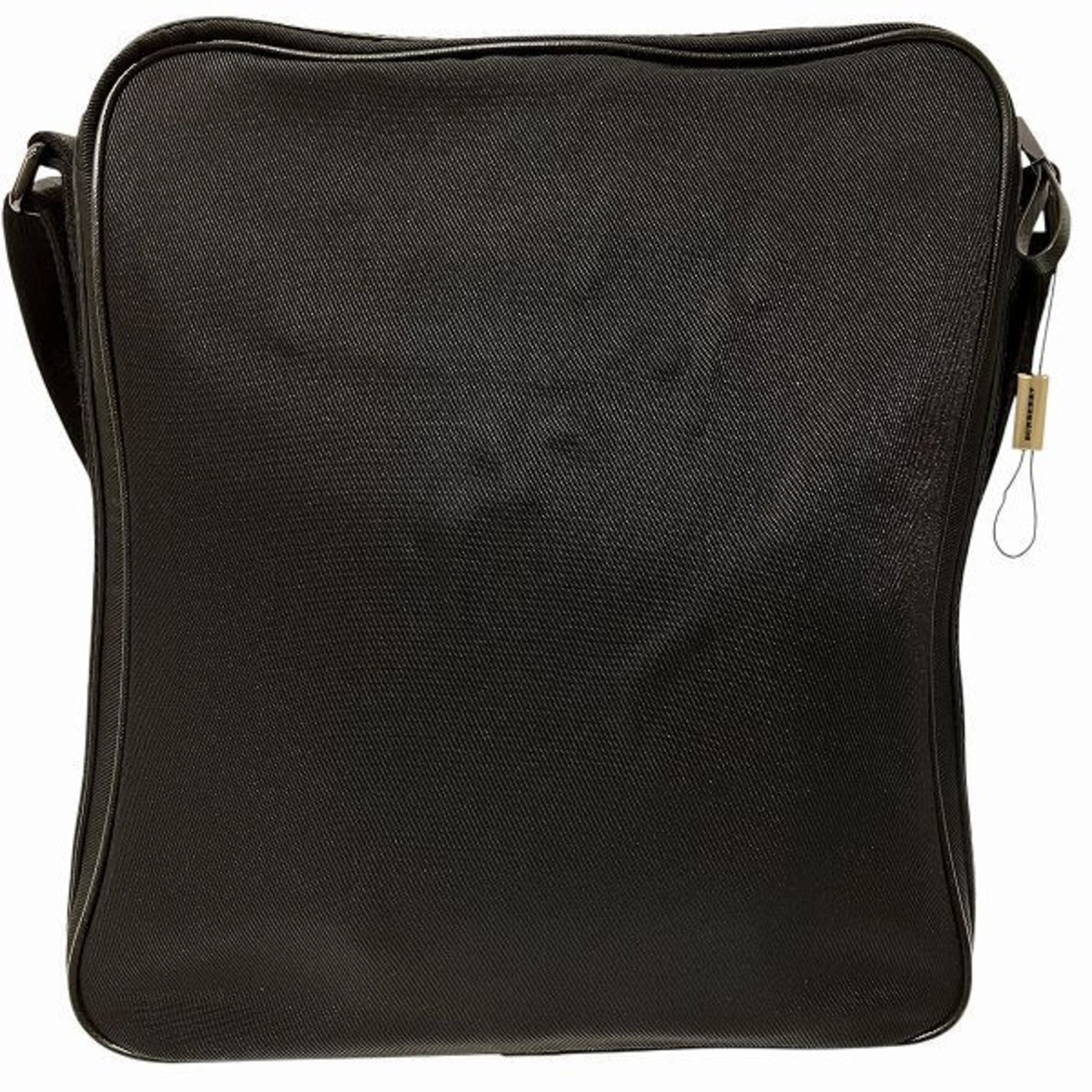 Burberry Black Canvas x Leather Bag Shoulder for Men and Women