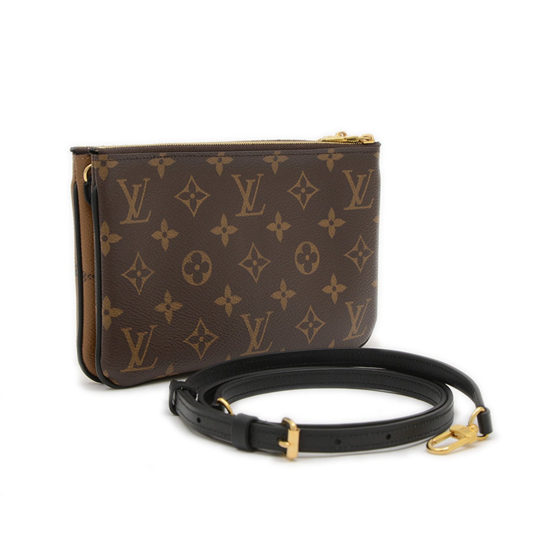 Louis Vuitton Monogram Giant Pochette Double Zip Shoulder Bag