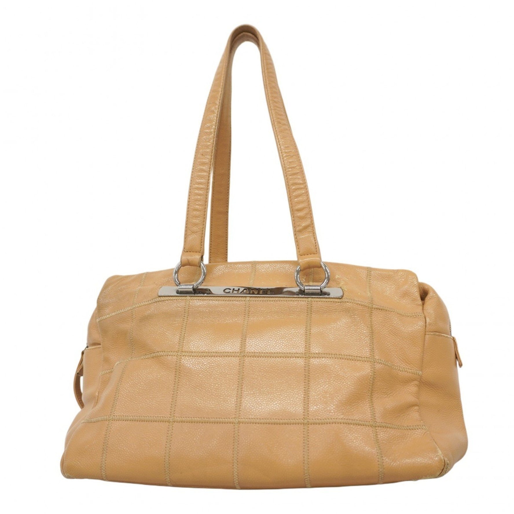 Chanel Chocobar Shoulder Bag, Caviar Skin