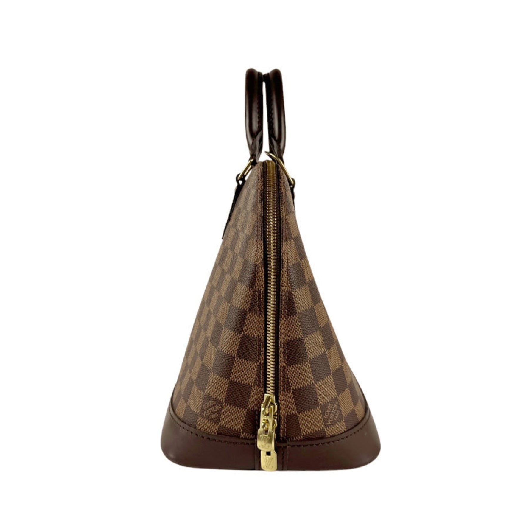 Louis Vuitton Handbag Damier Alma Canvas Ebene