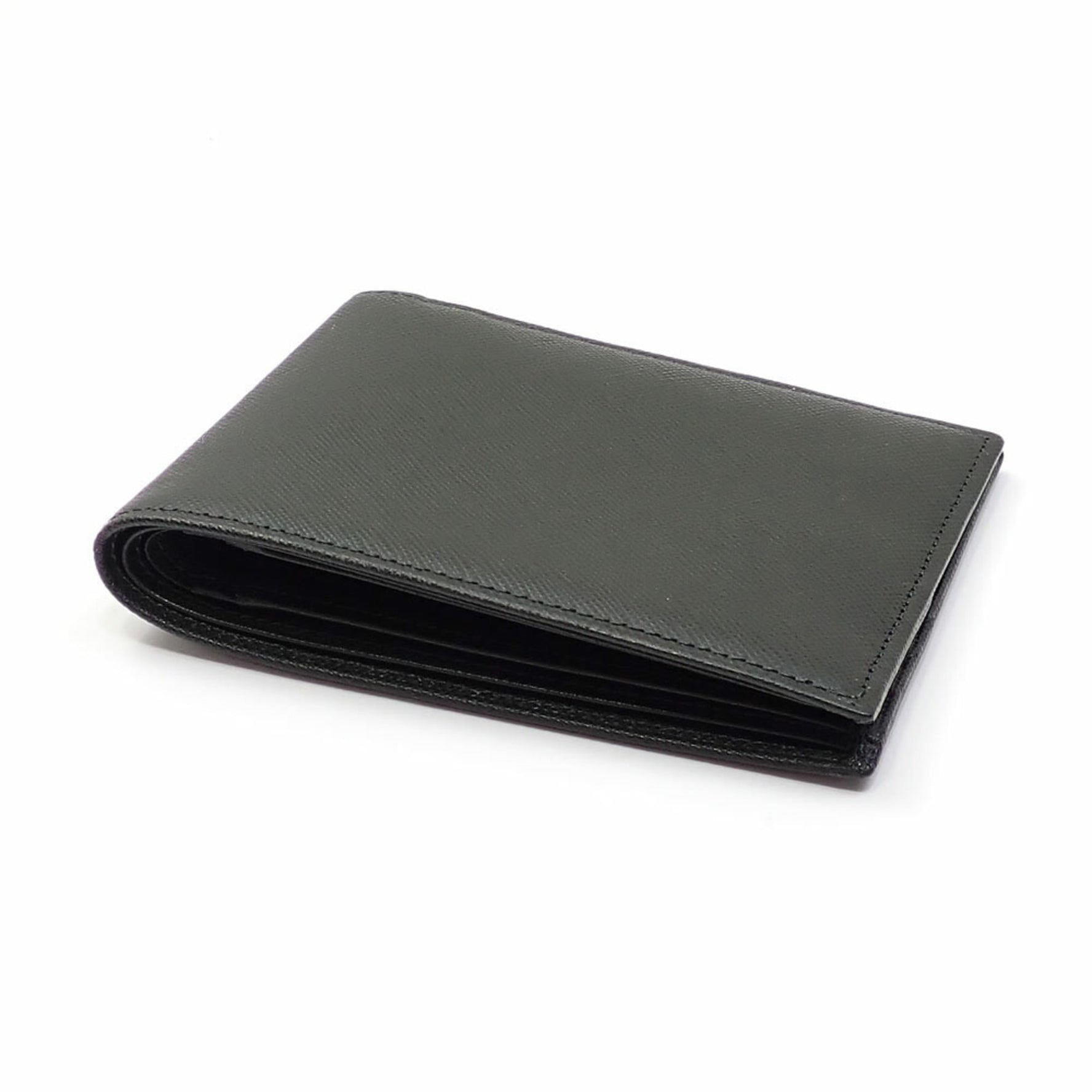 Burberry Dark Green Saffiano Leather Bifold Wallet