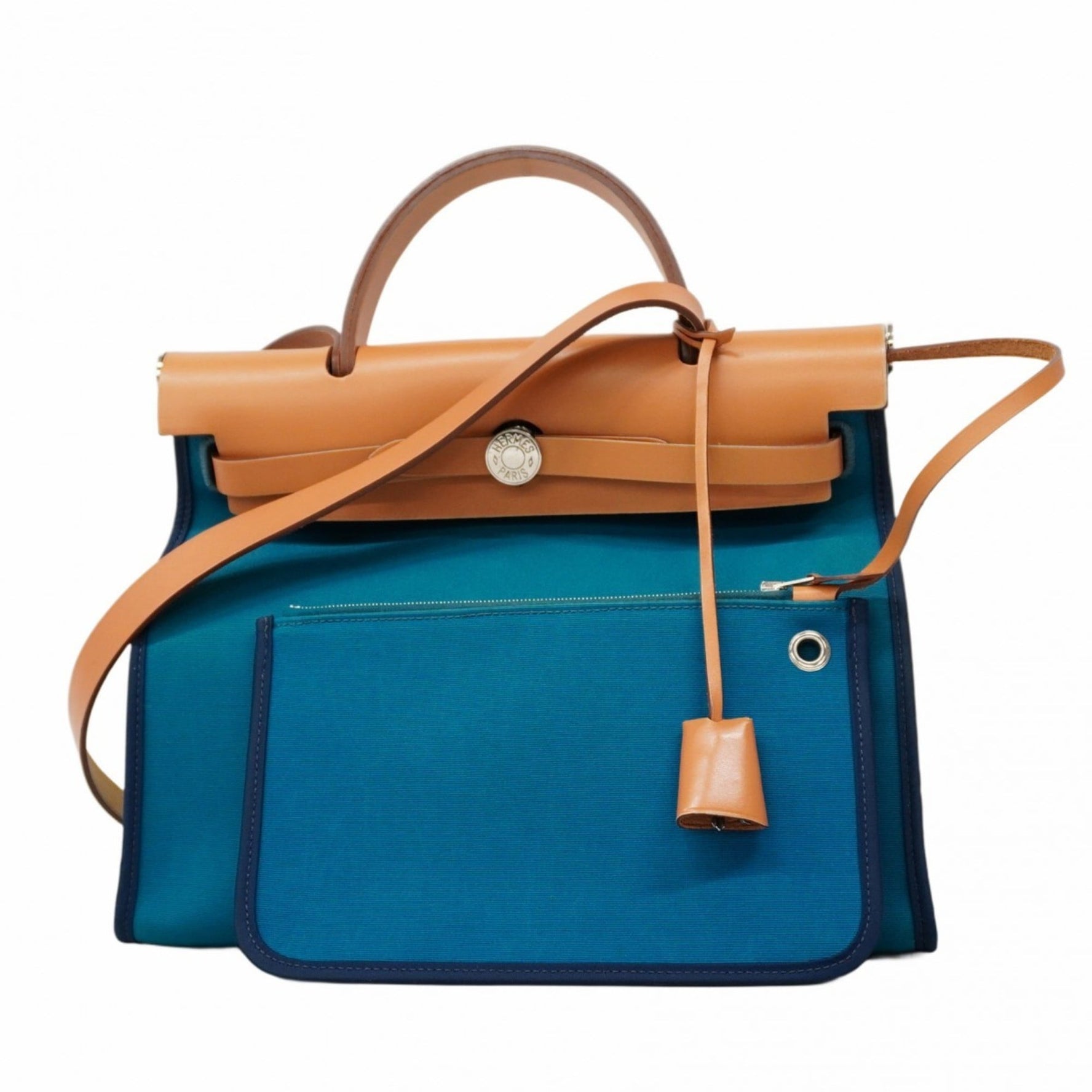 Hermes Hermès Airbag Zip PM Handbag, Toile Officier, □Q Stamp, Bag