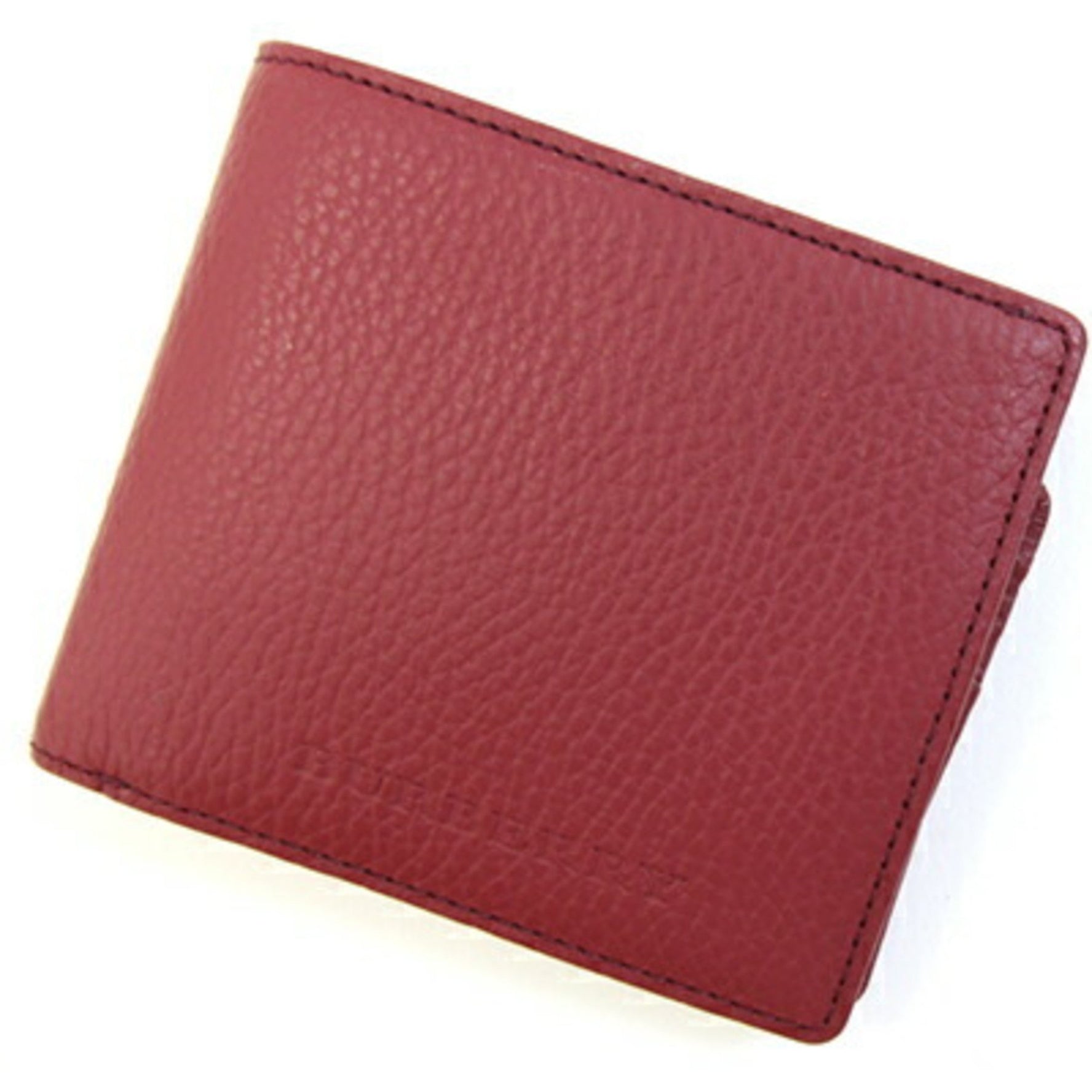 Burberry Compact Mini Small Bifold Wallet in Red Leather