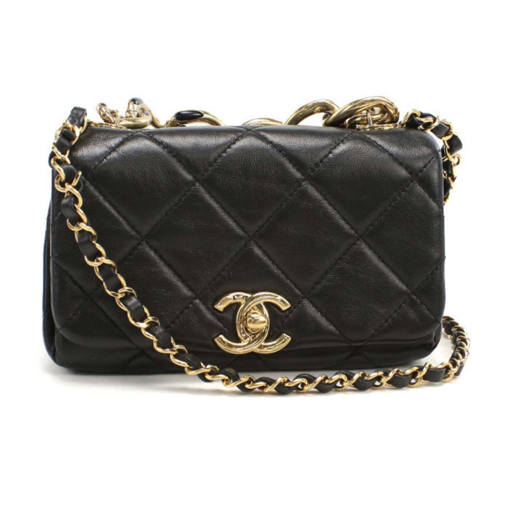 CHANEL Matelasse Crossbody Shoulder Bag Chain Bag
