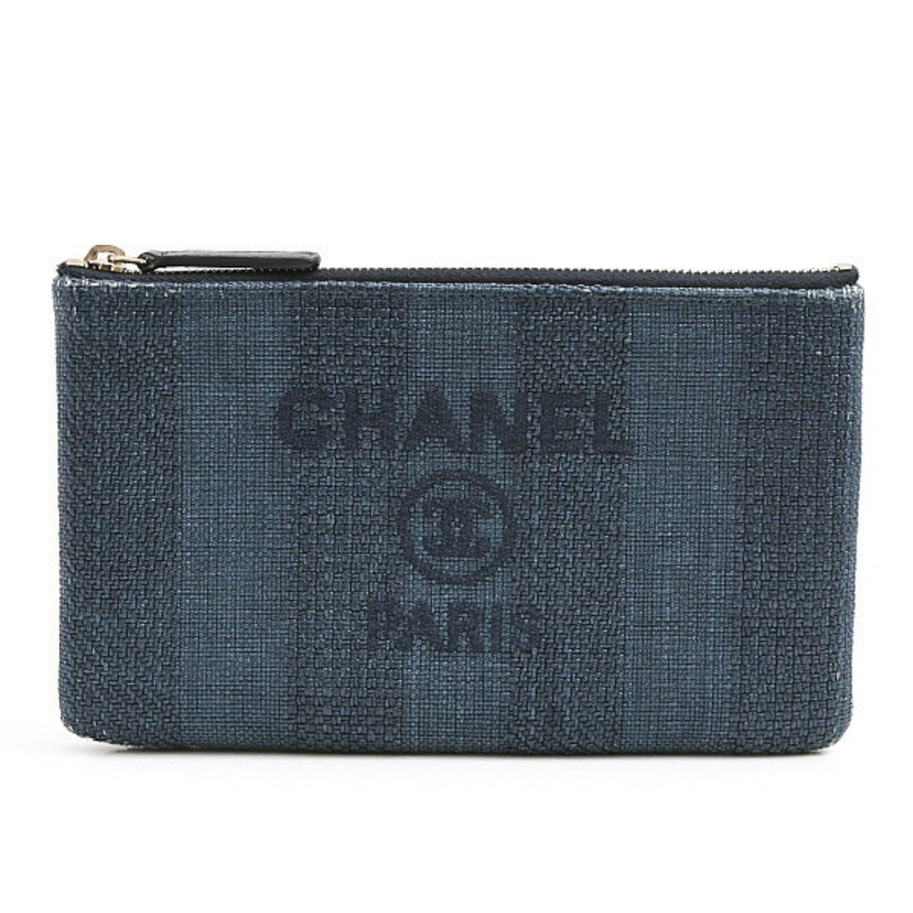 CHANEL Deauville Pouch Straw