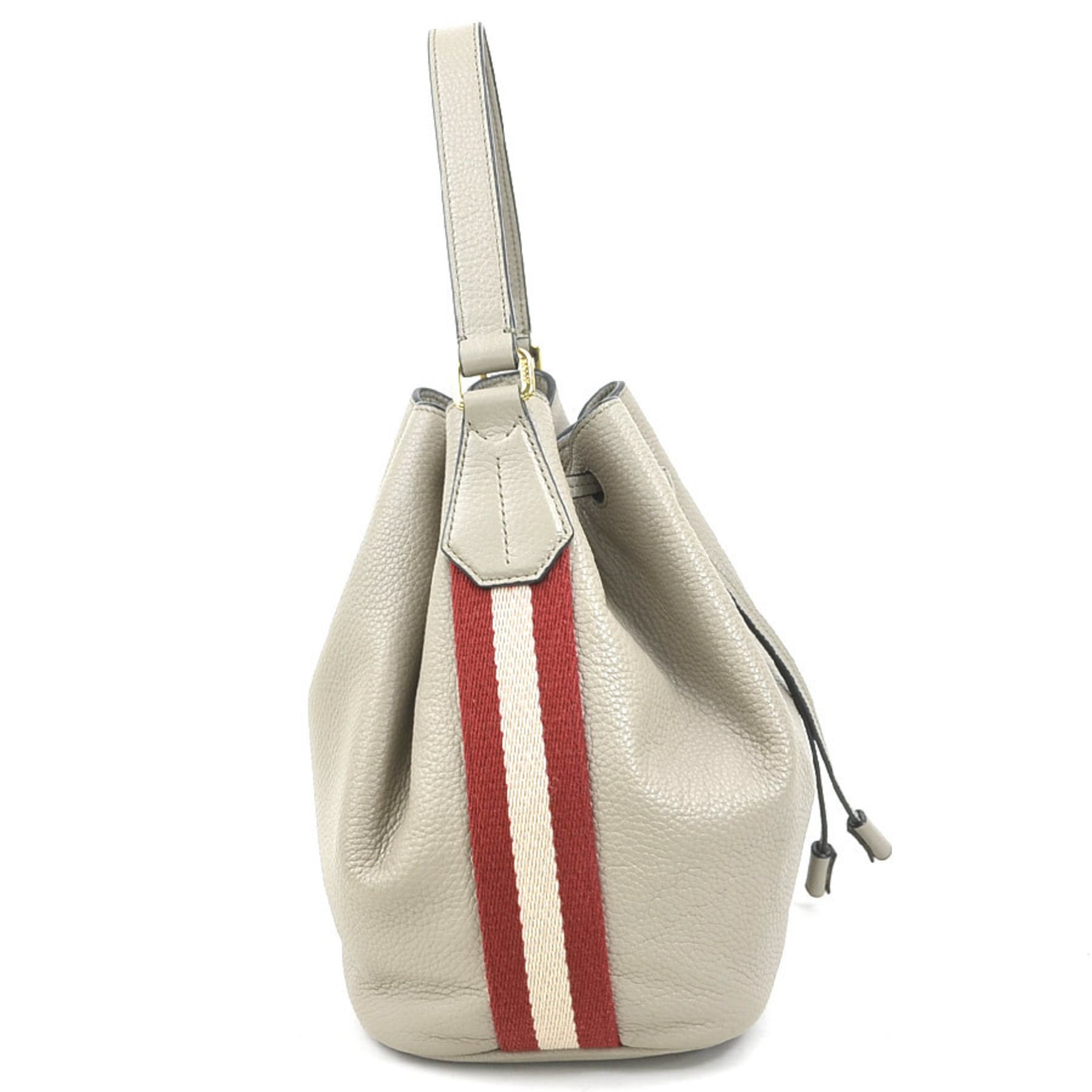 BALLY handbag shoulder bag leather beige ladies h31009g