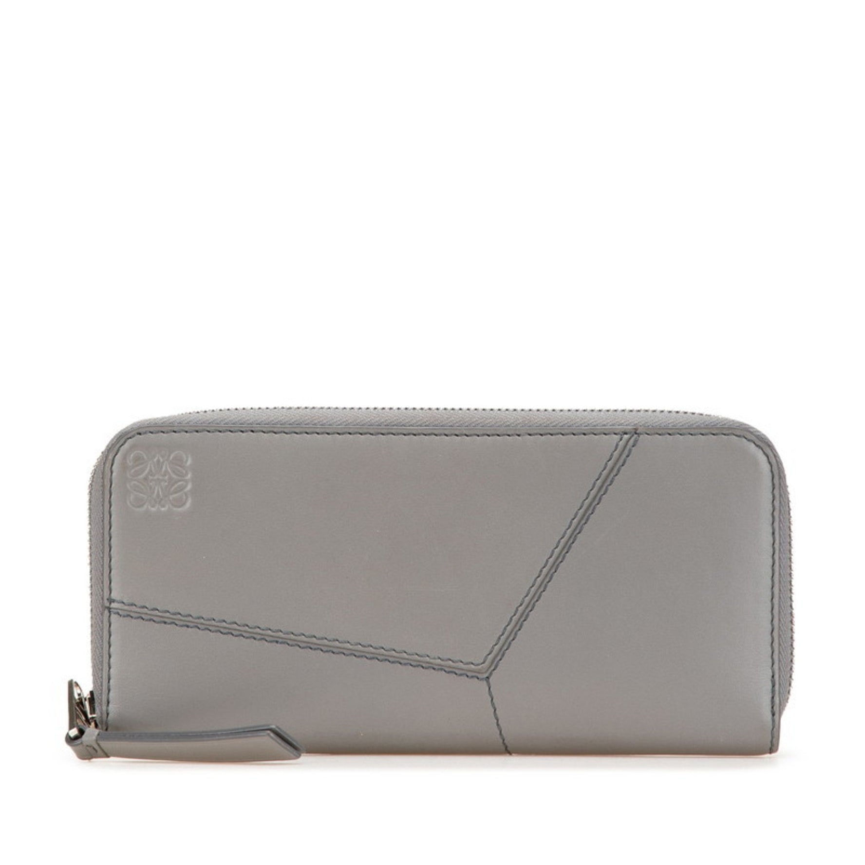 LOEWE Anagram Puzzle Round Zip Long Wallet in Leather