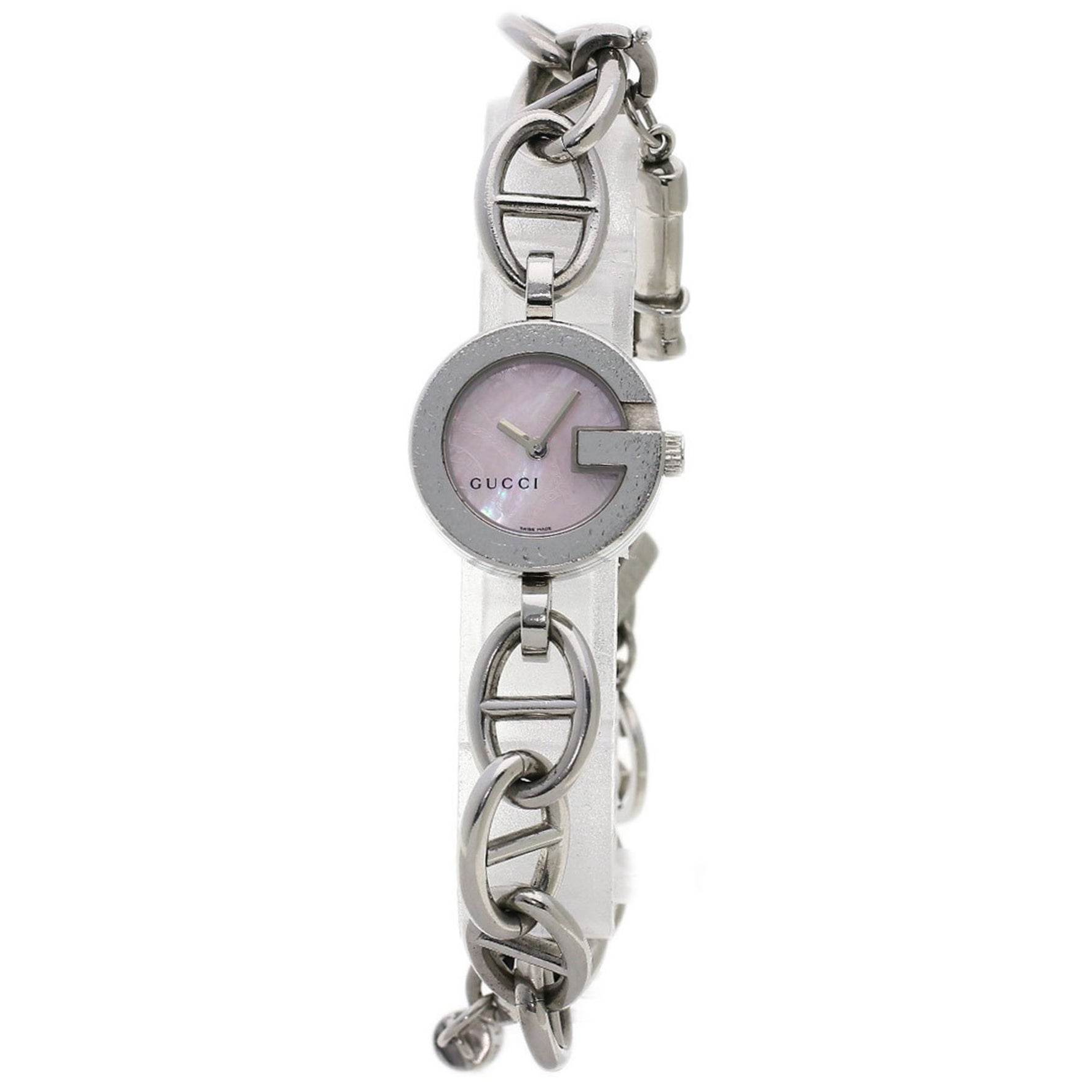 Gucci 107 G Charm Bracelet Watch Stainless Steel SS Ladies GUCCI