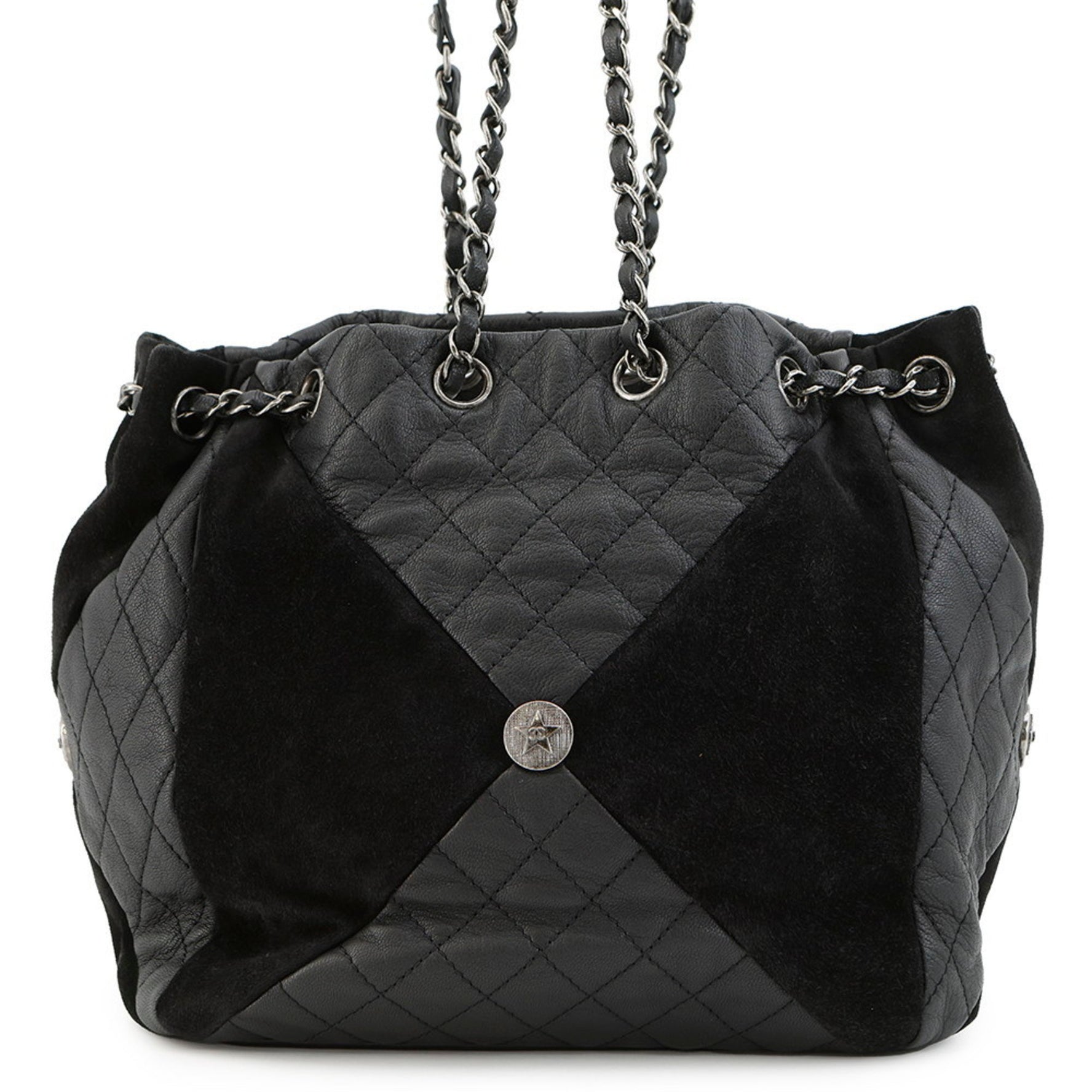 Chanel Paris Dallas chain shoulder bag in suede and leather