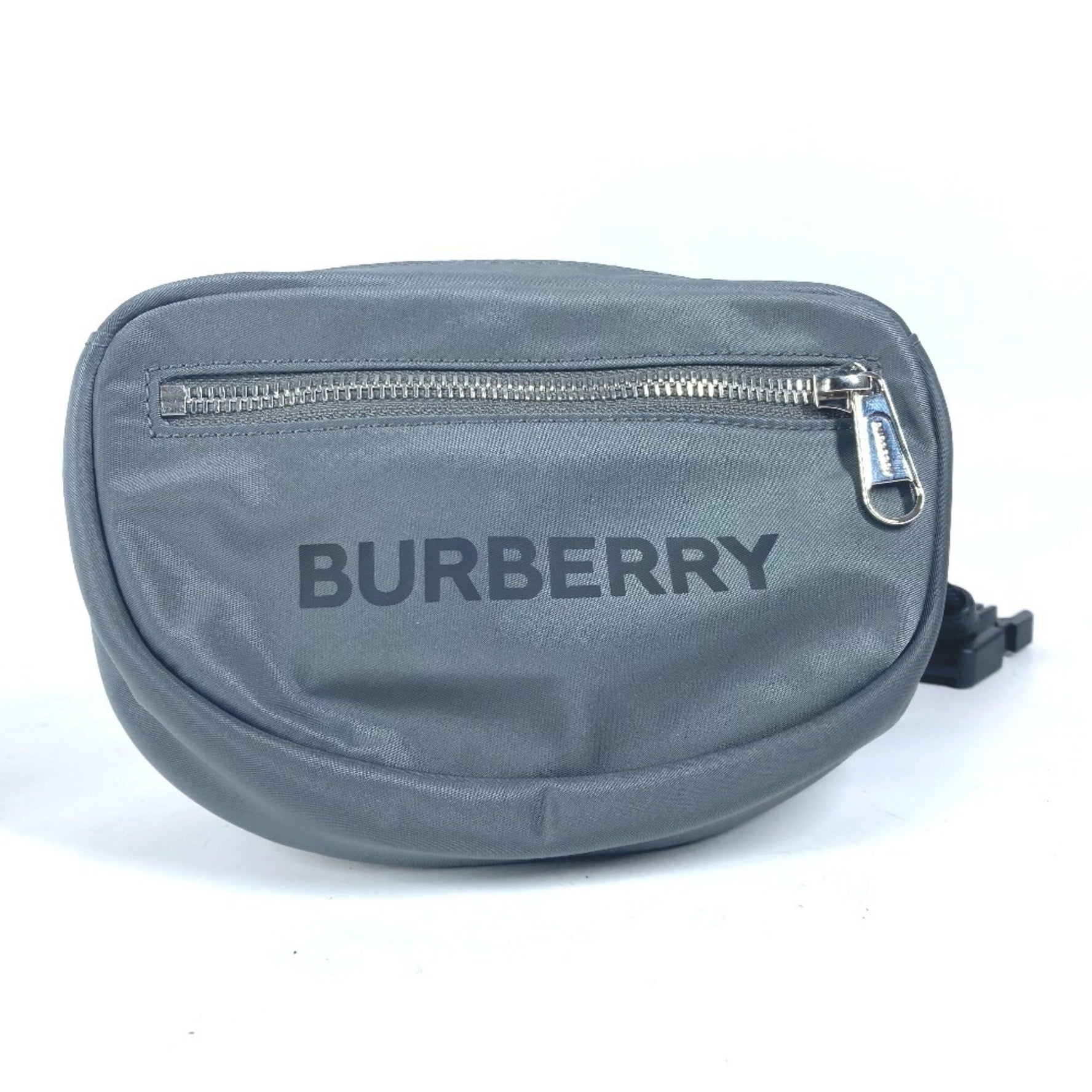 BURBERRY Cross Belt Bag Waist Pouch Body Nylon Men's Grey